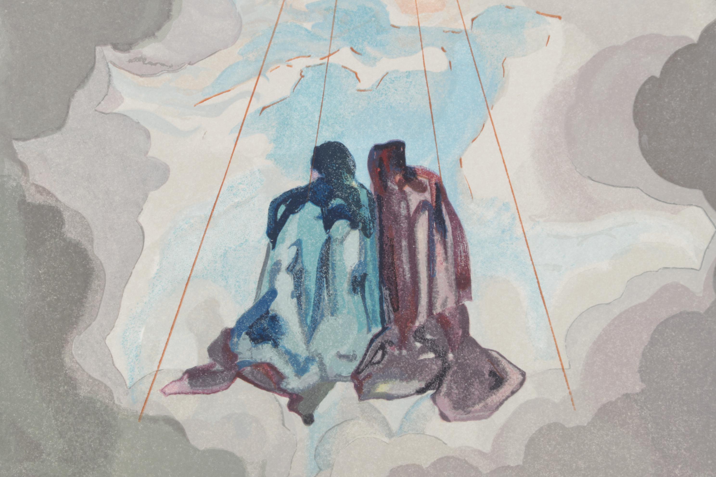 Salvador Dalí Wood Engraving "Cacciaguida"