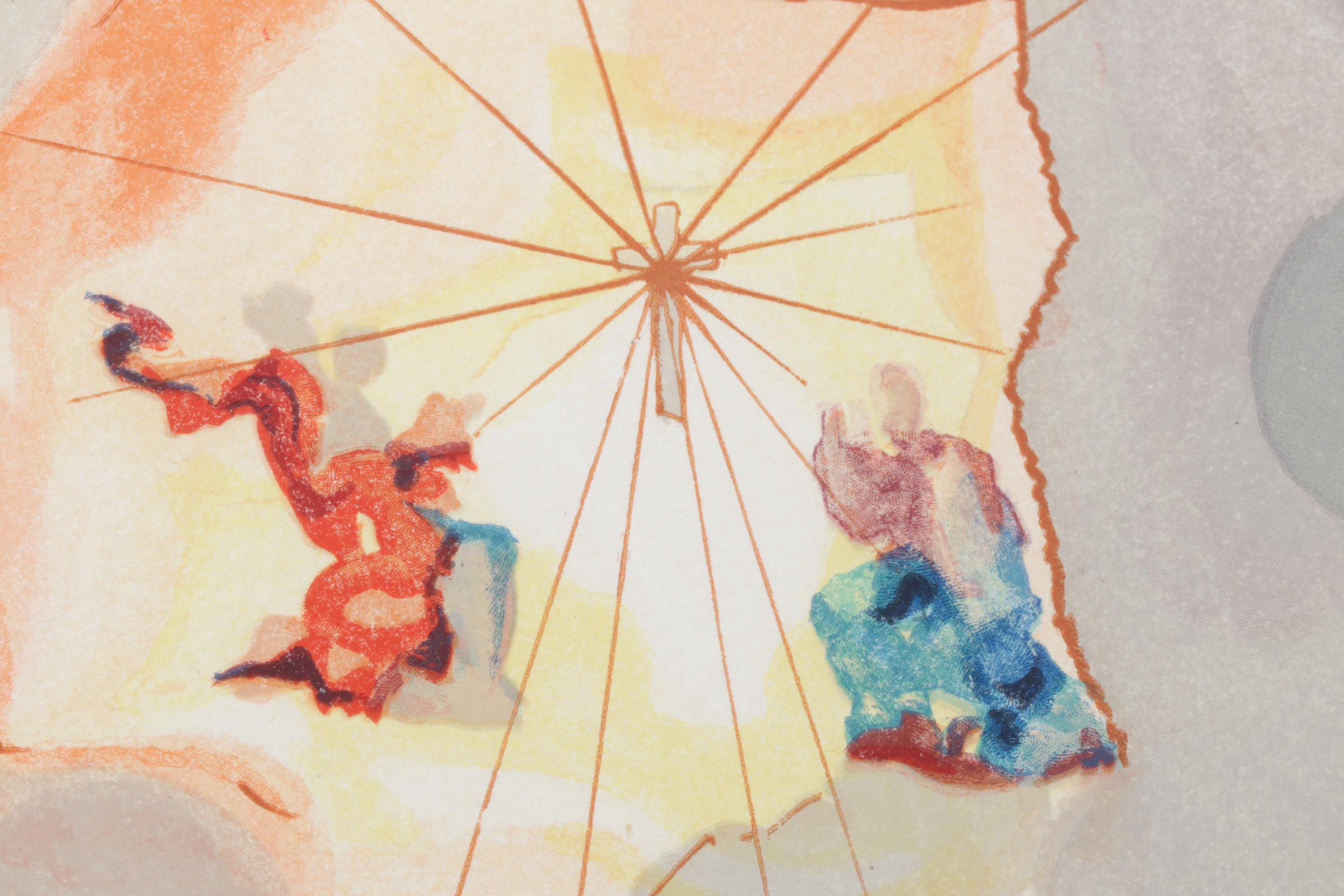 Salvador Dalí Wood Engraving "Cacciaguida"