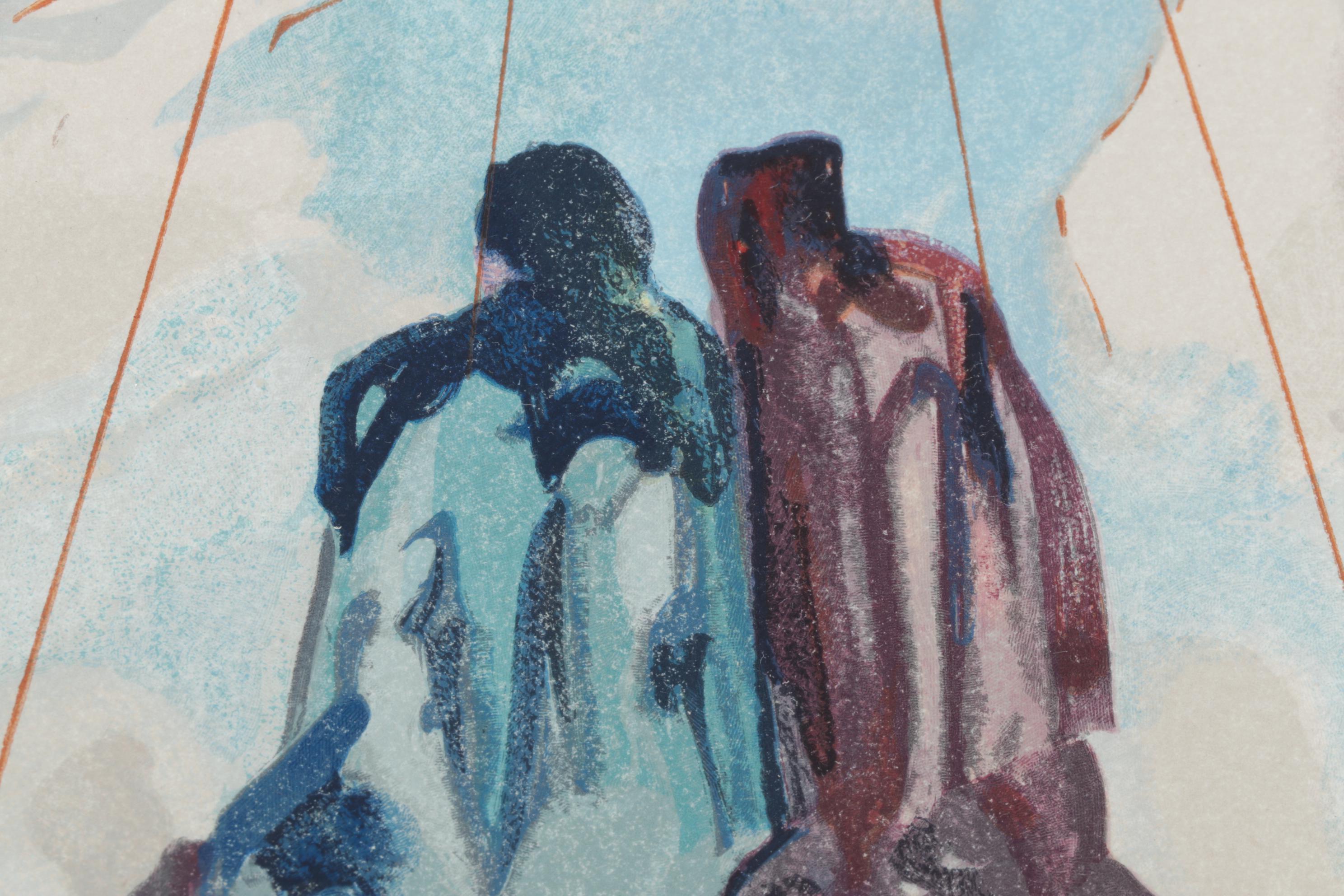 Salvador Dalí Wood Engraving "Cacciaguida"