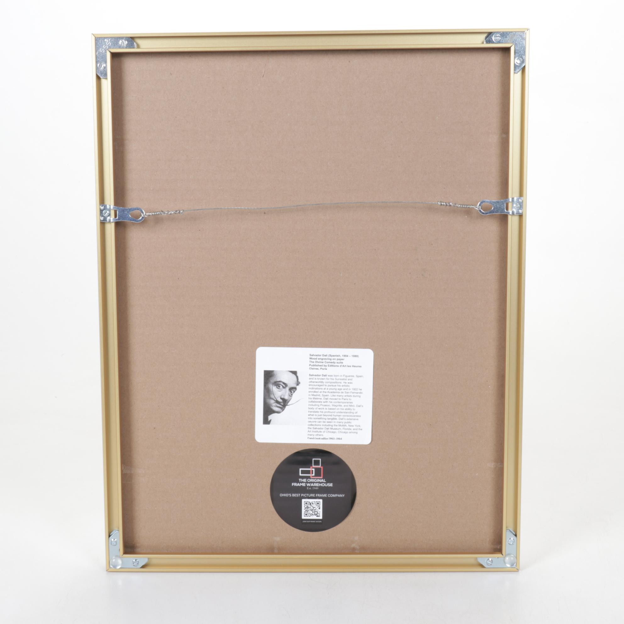 Salvador Dalí Wood Engraving "Cacciaguida"