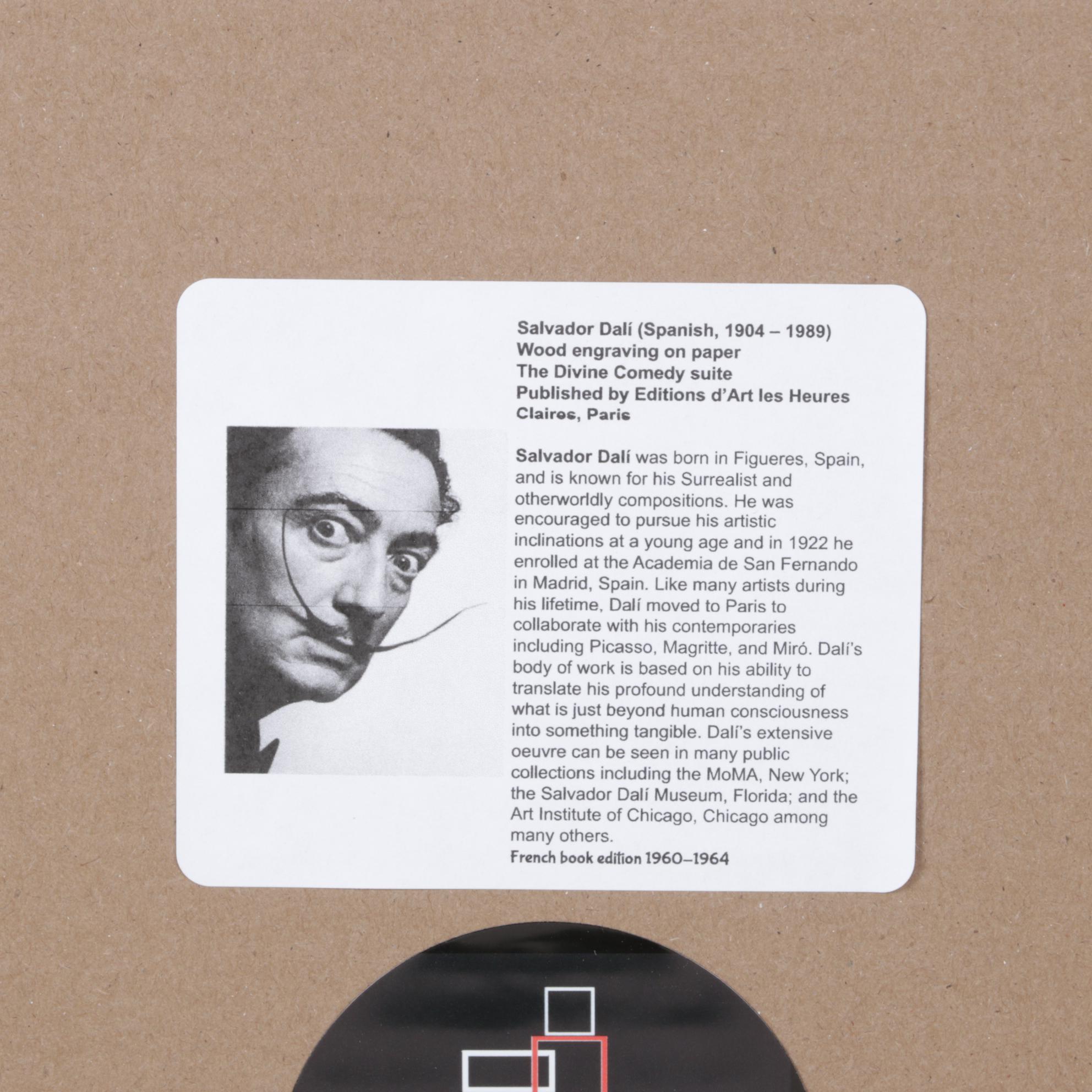 Salvador Dalí Wood Engraving "Cacciaguida"