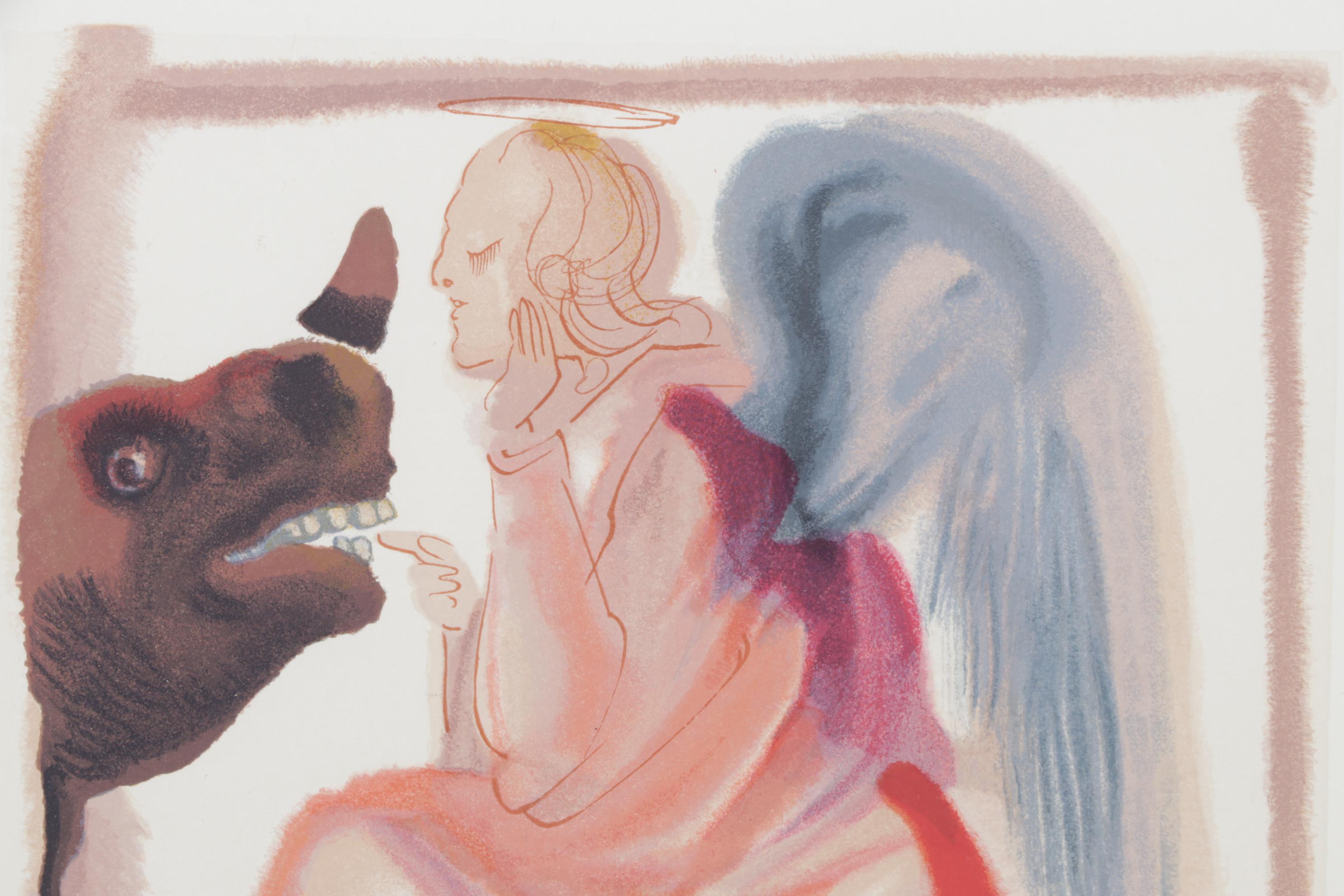 Salvador Dalí Wood Engraving "Le Ciel de Mercure"