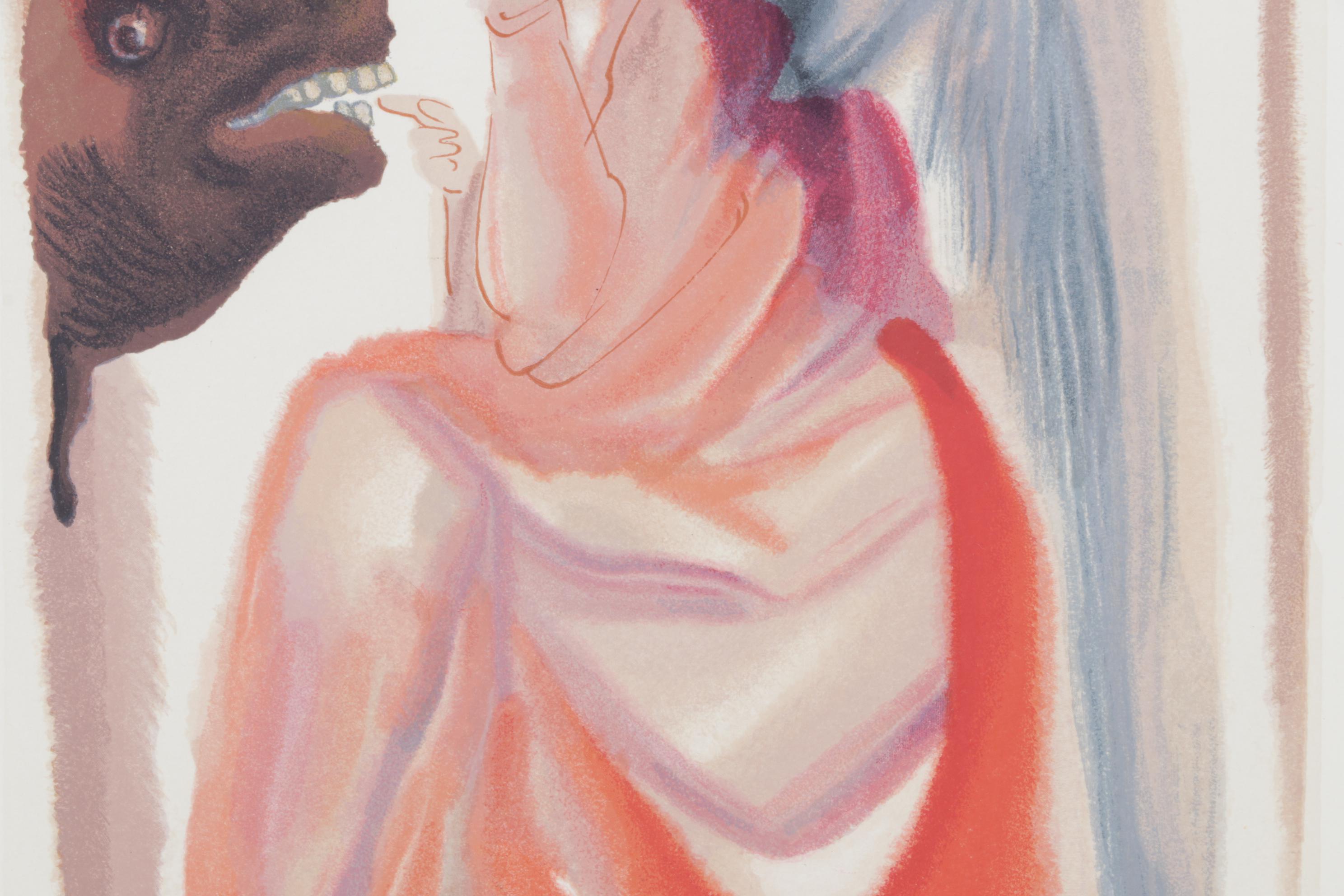 Salvador Dalí Wood Engraving "Le Ciel de Mercure"