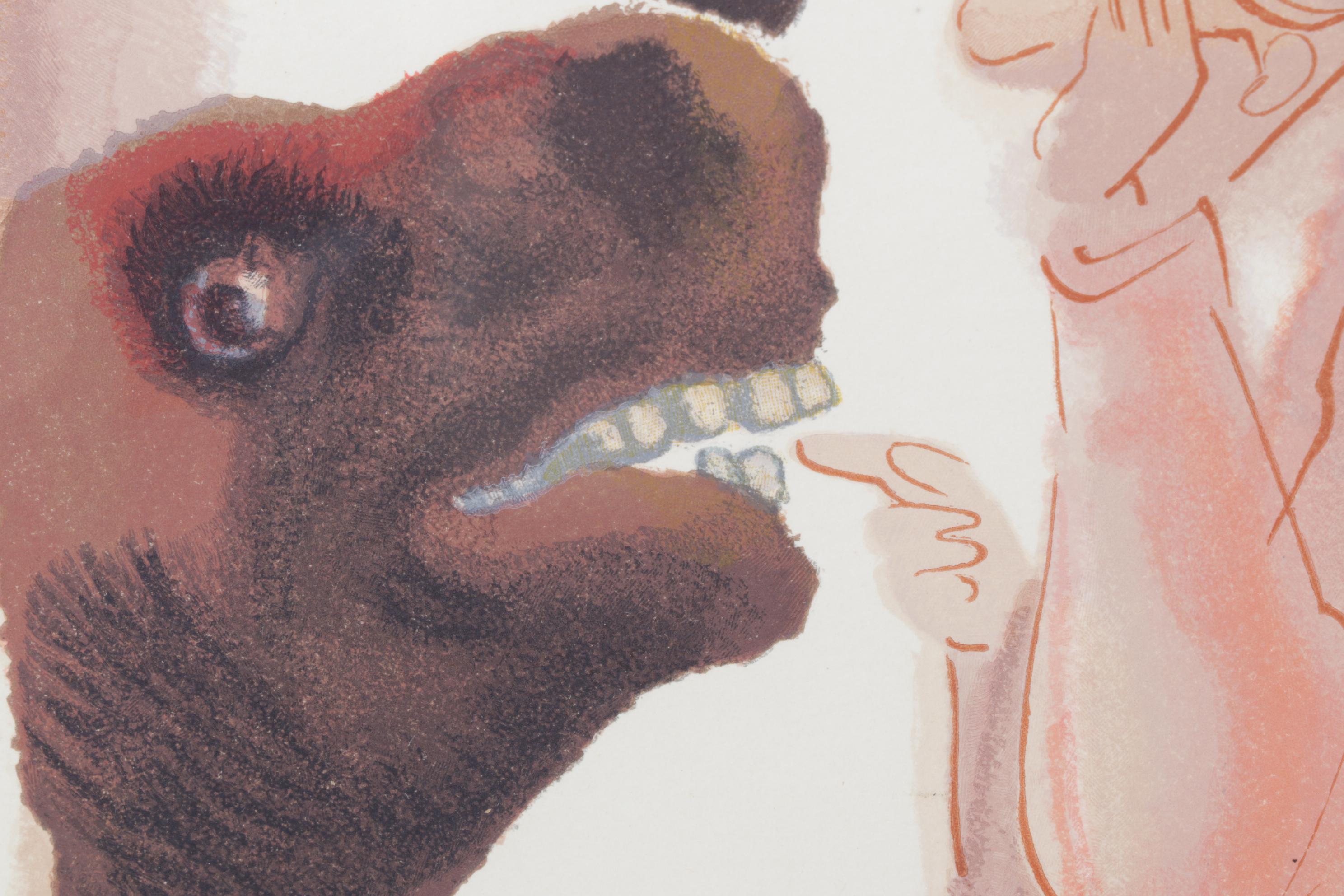 Salvador Dalí Wood Engraving "Le Ciel de Mercure"