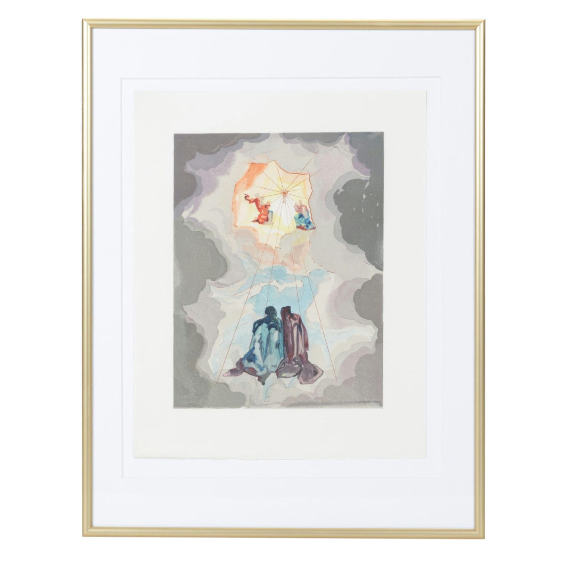 Salvador Dalí Wood Engraving "Cacciaguida"