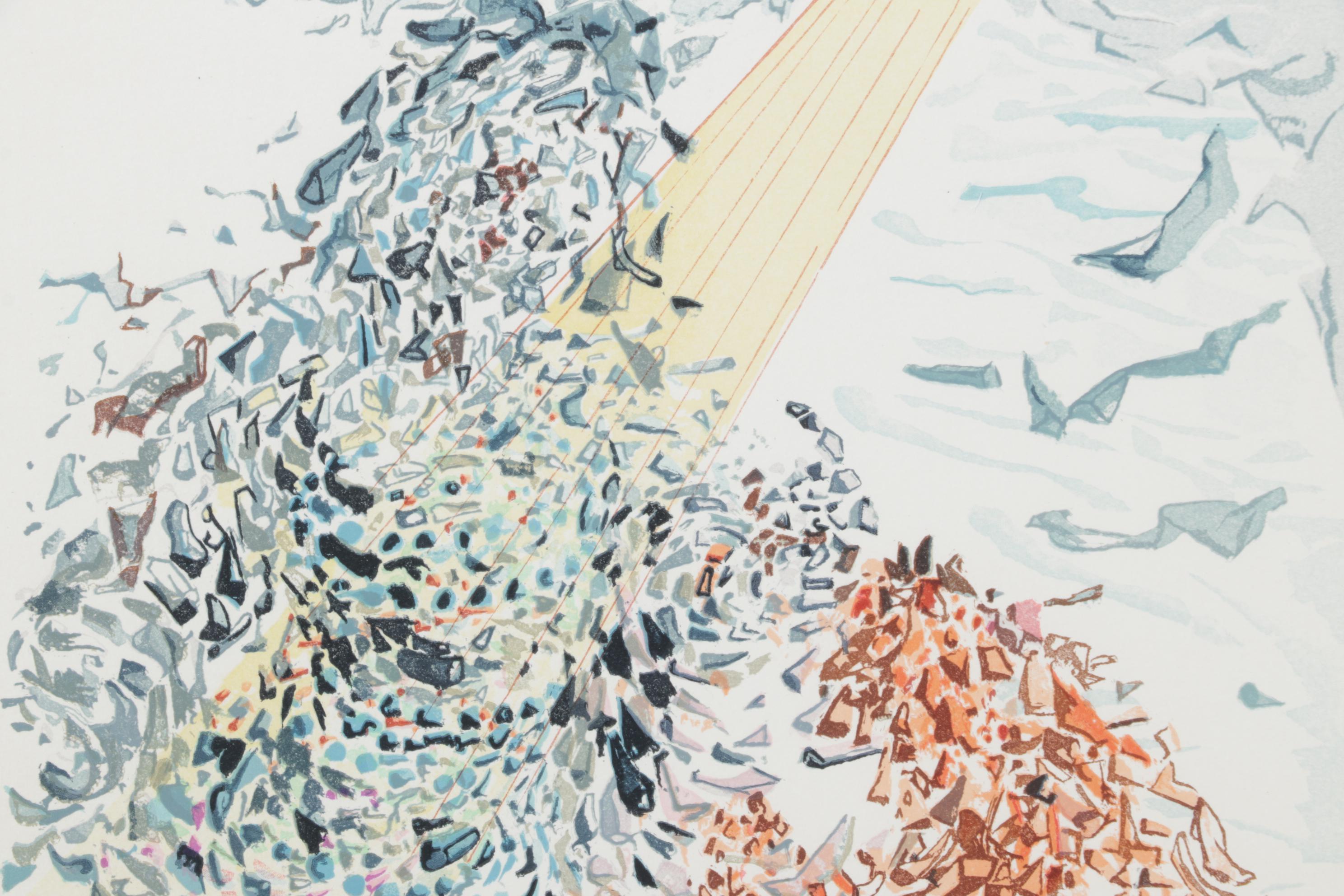 Salvador Dalí Wood Engraving "The Opposition"