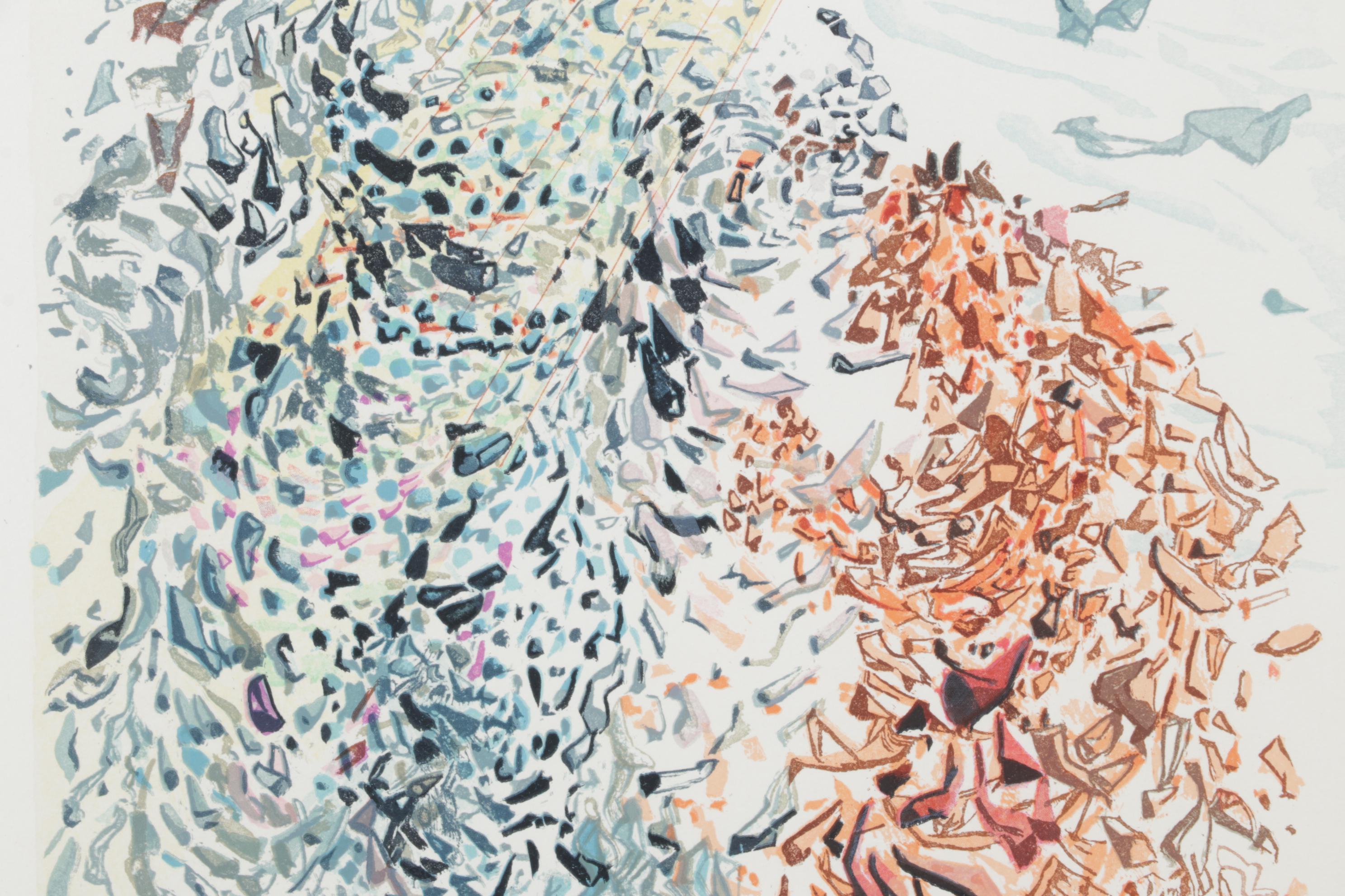 Salvador Dalí Wood Engraving "The Opposition"