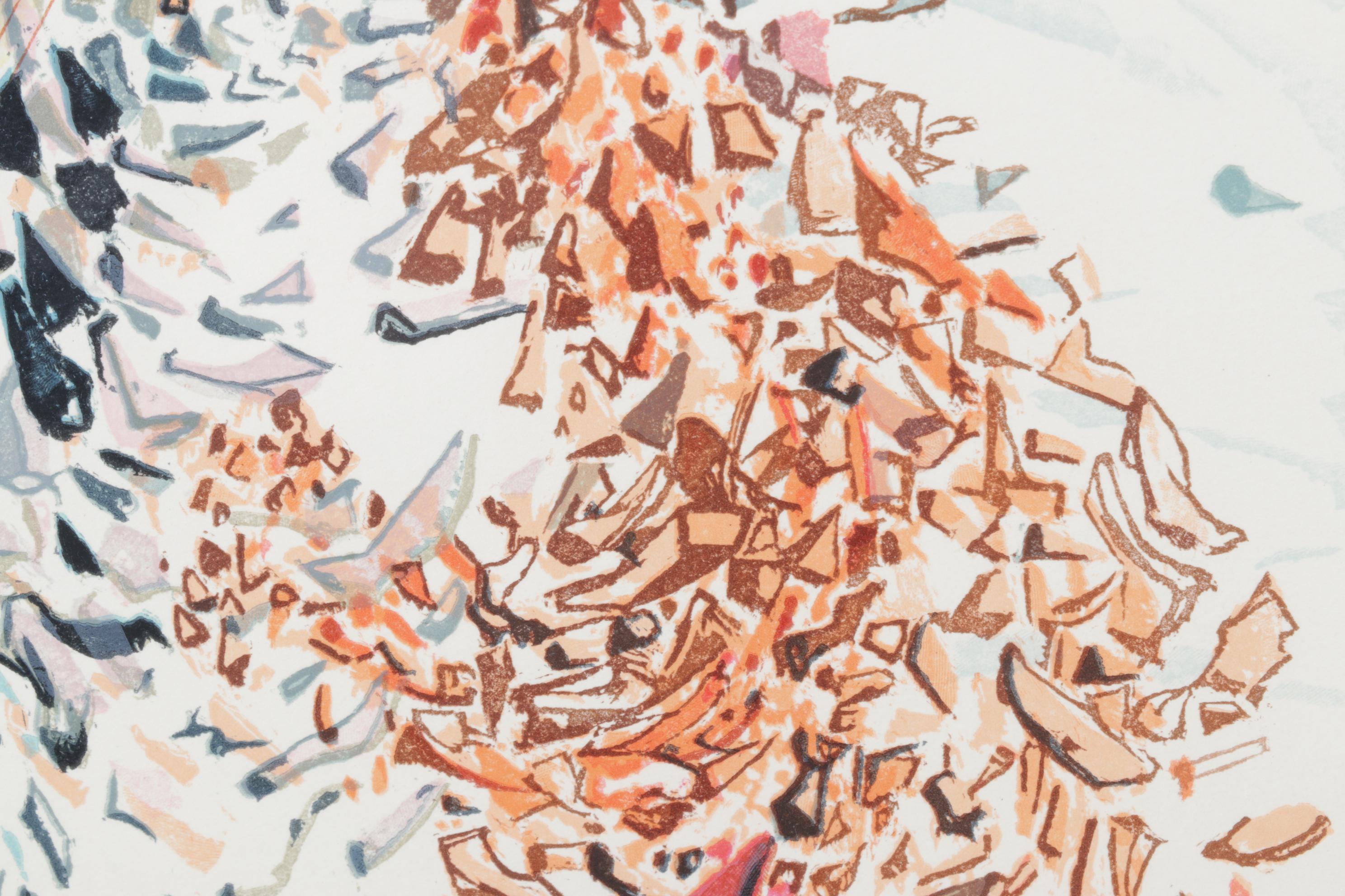 Salvador Dalí Wood Engraving "The Opposition"