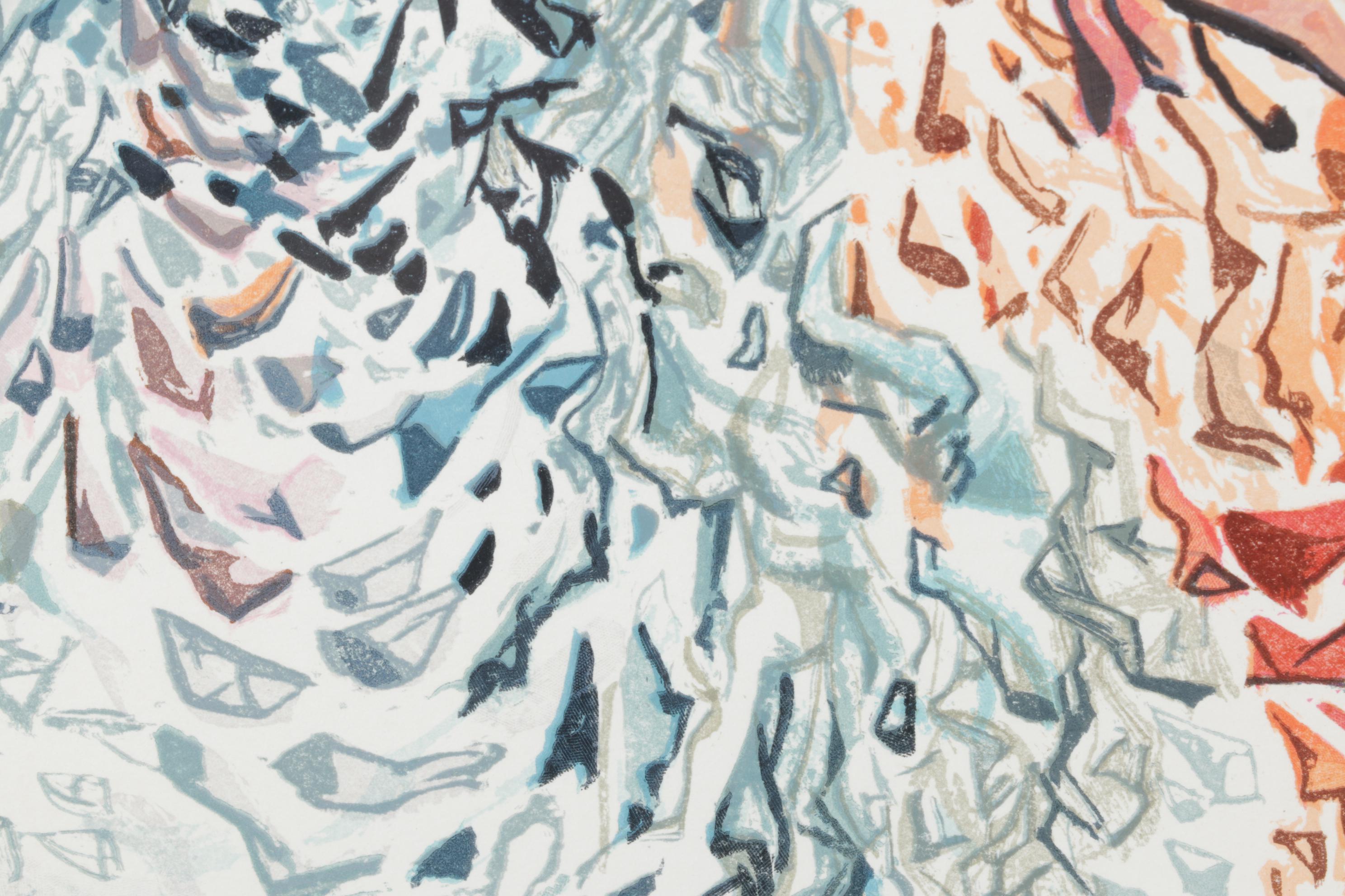 Salvador Dalí Wood Engraving "The Opposition"