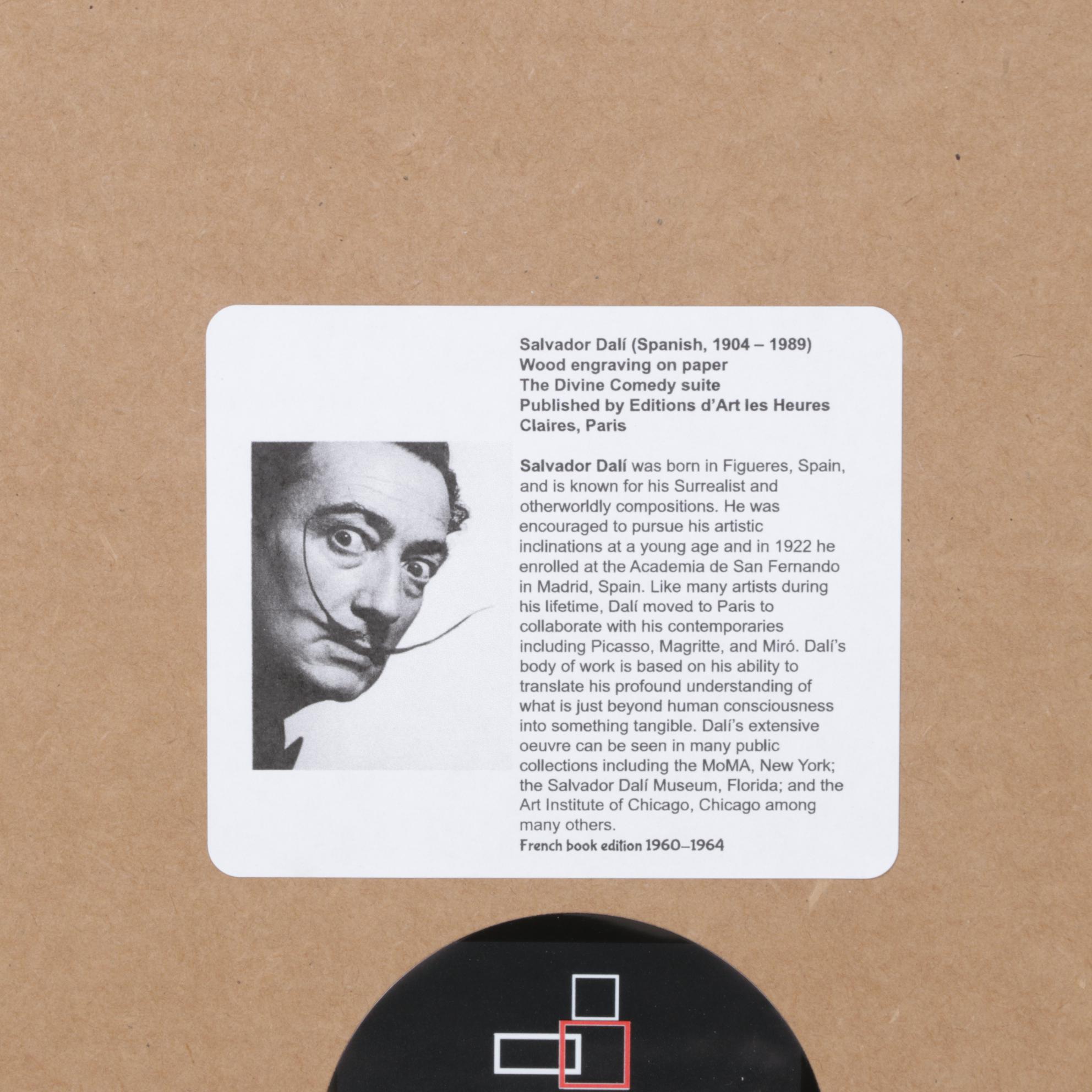 Salvador Dalí Wood Engraving "The Opposition"