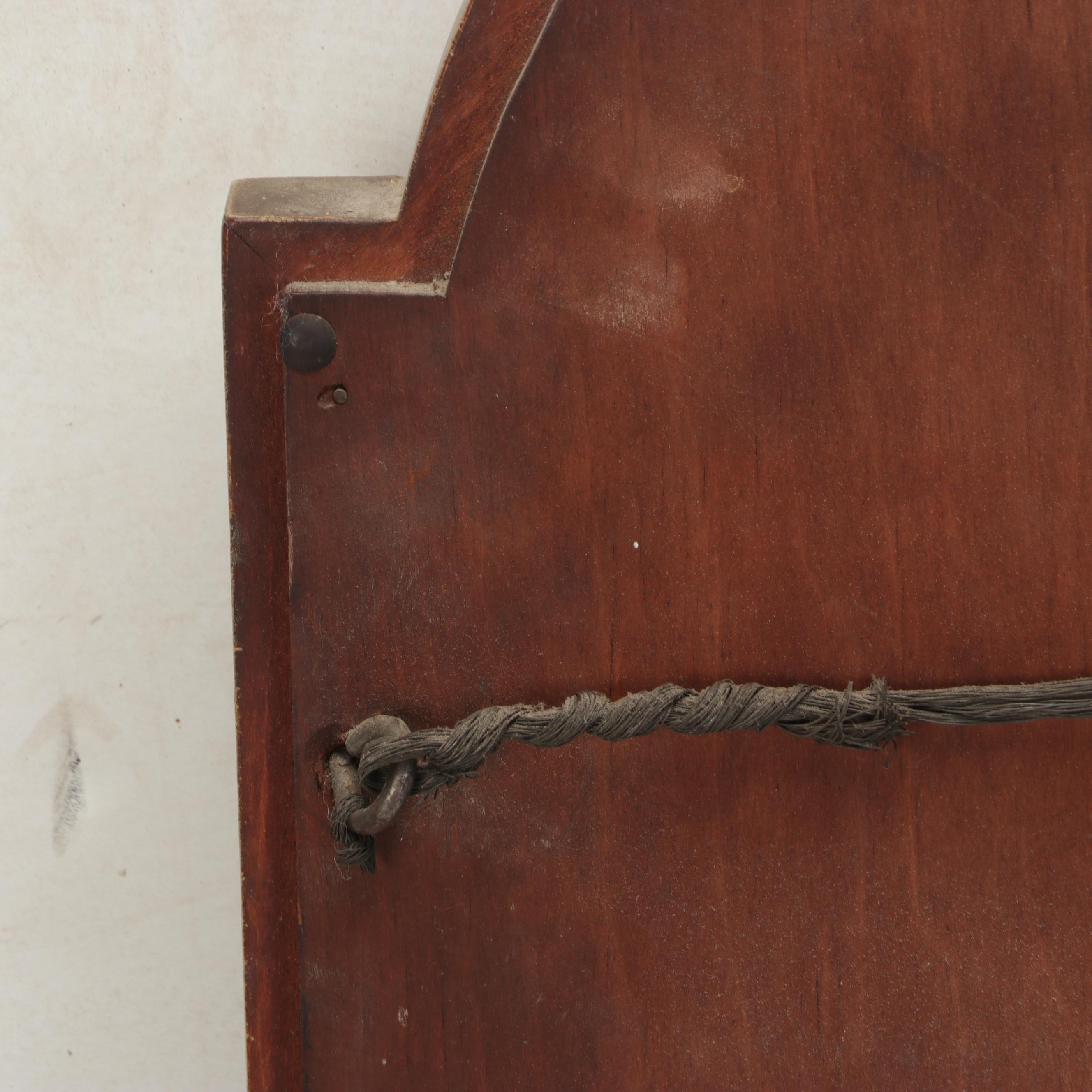 Hollywood Regency Hand-Carved Parcel Gilt and Hand-Enameled Wall Mirror