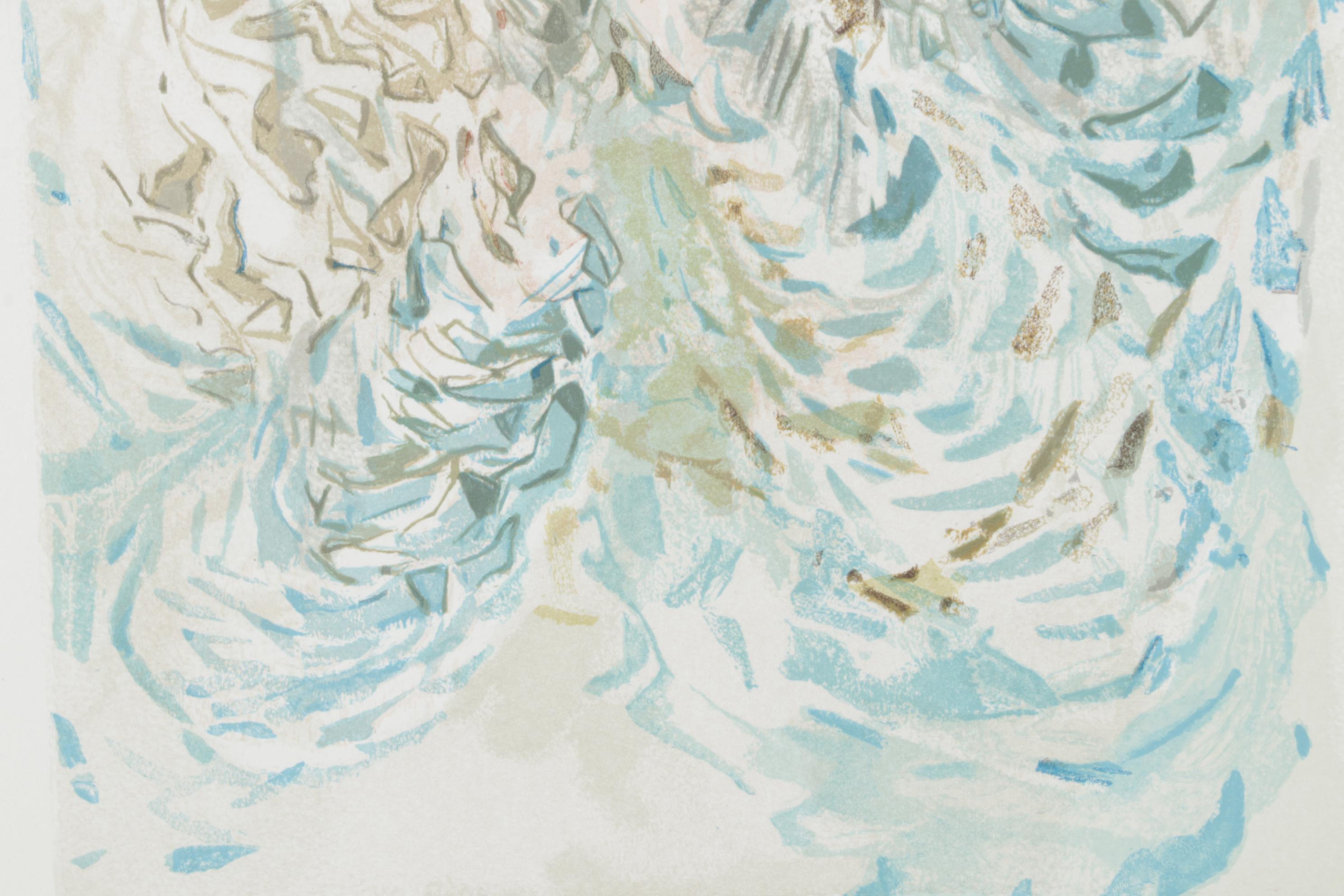 Salvador Dalí Wood Engraving "La Prescience Divine"