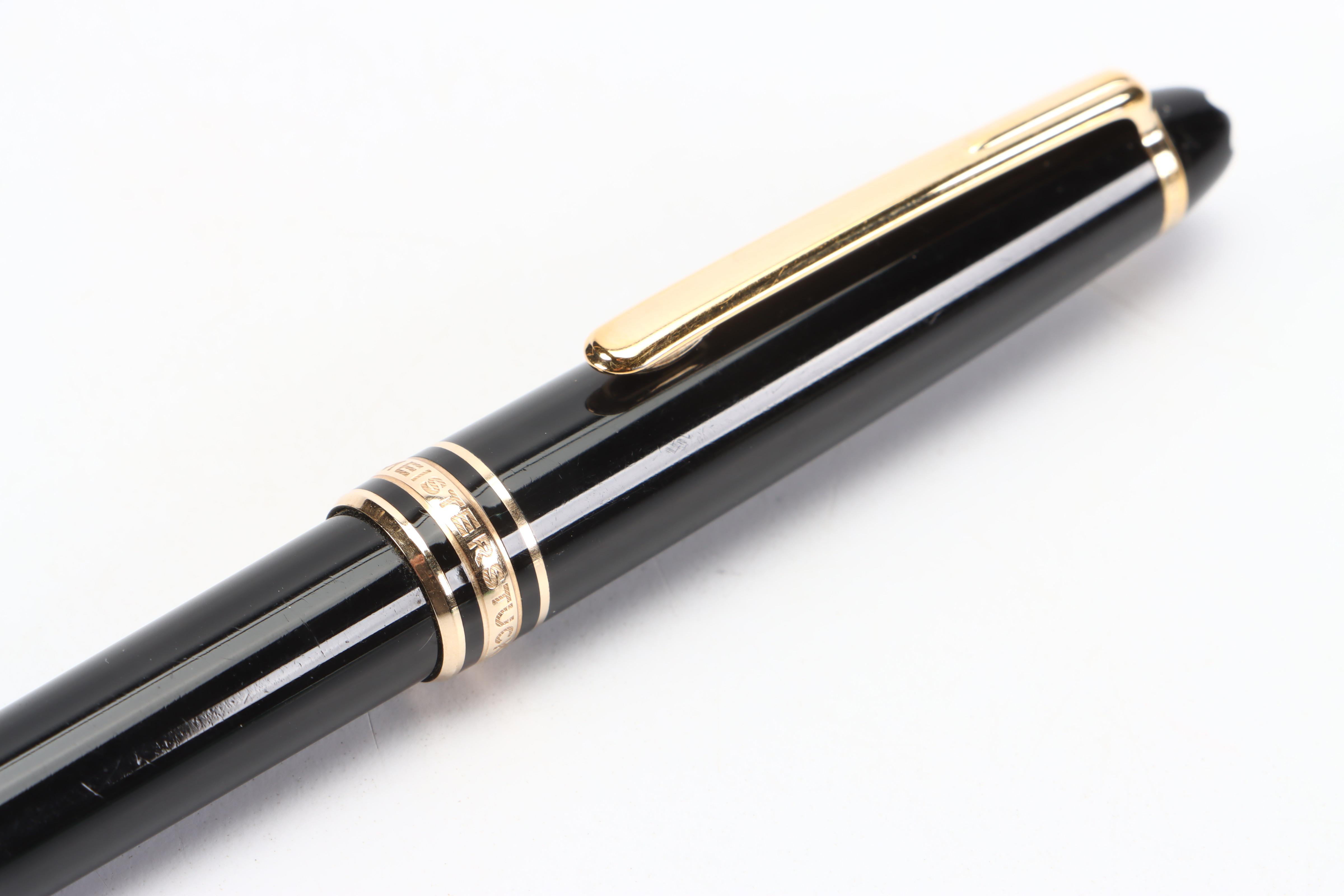 Montblanc Meisterstuck Ballpoint Pen and Leather Bound Notepad/Wallet