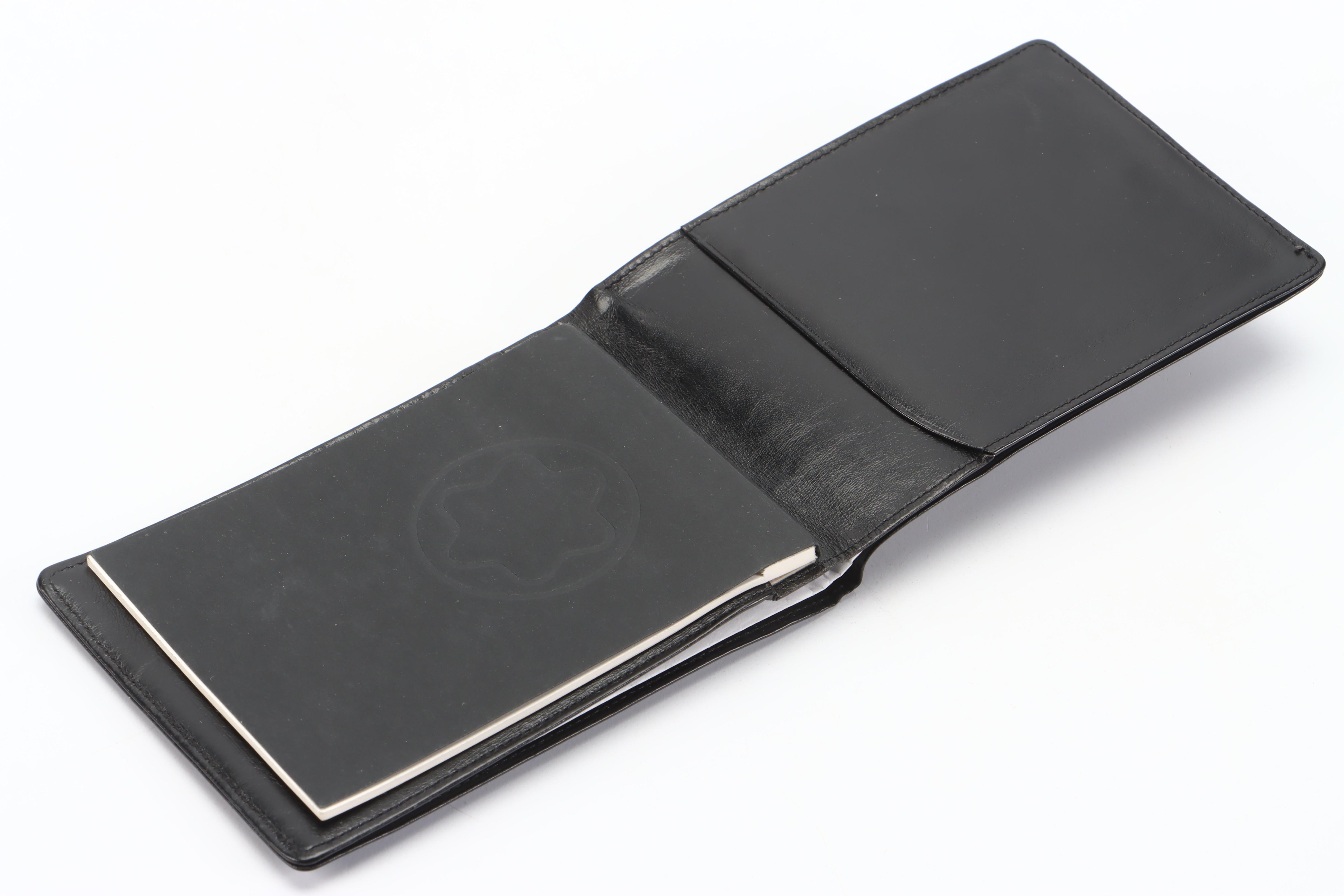 Montblanc Meisterstuck Ballpoint Pen and Leather Bound Notepad/Wallet