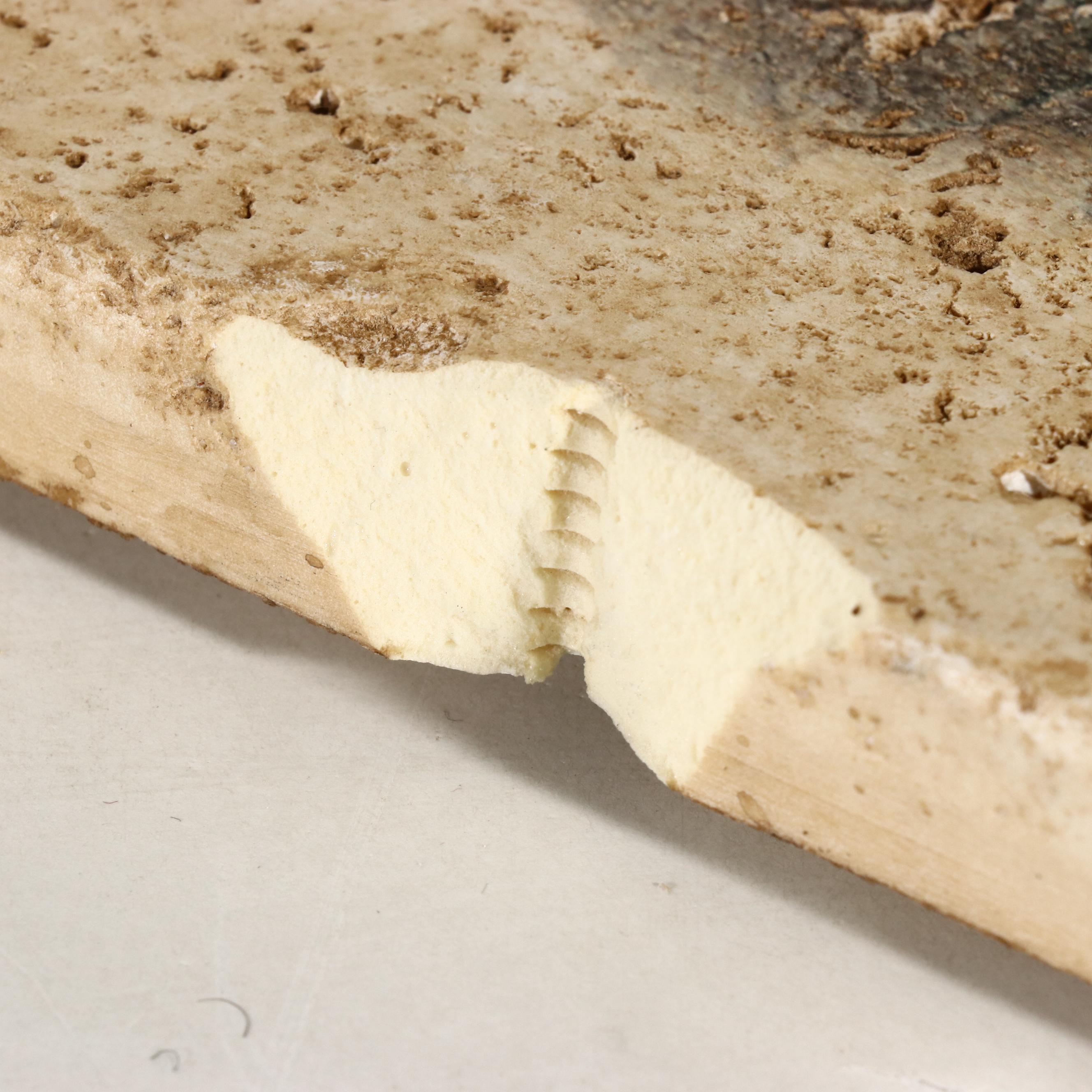 Studio Vertu "Topiary" Italianate Painted Faux Marble Tile Wall Hanging