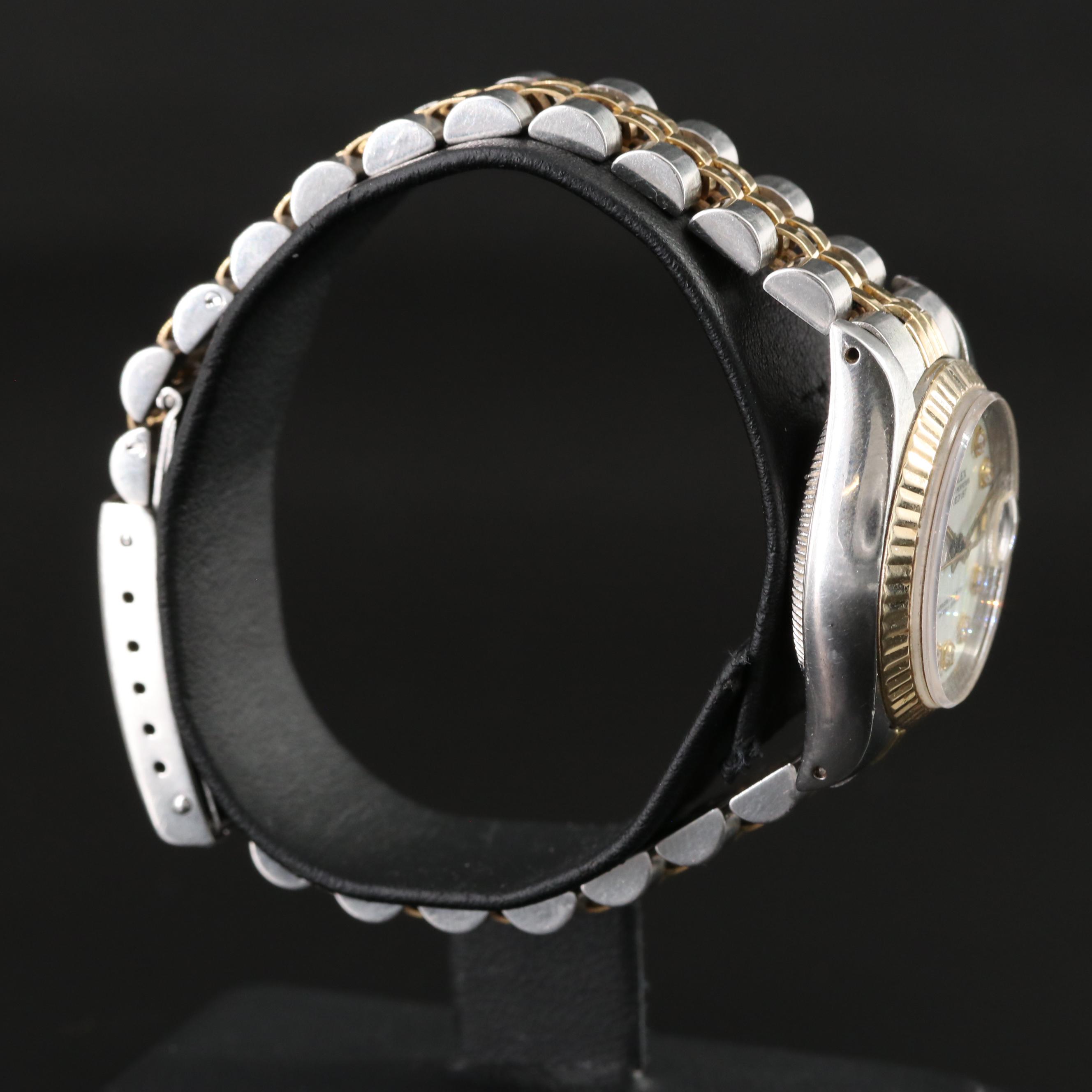 1981 Rolex Custom Mother-of-Pearl Diamond Dial Datejust Watch