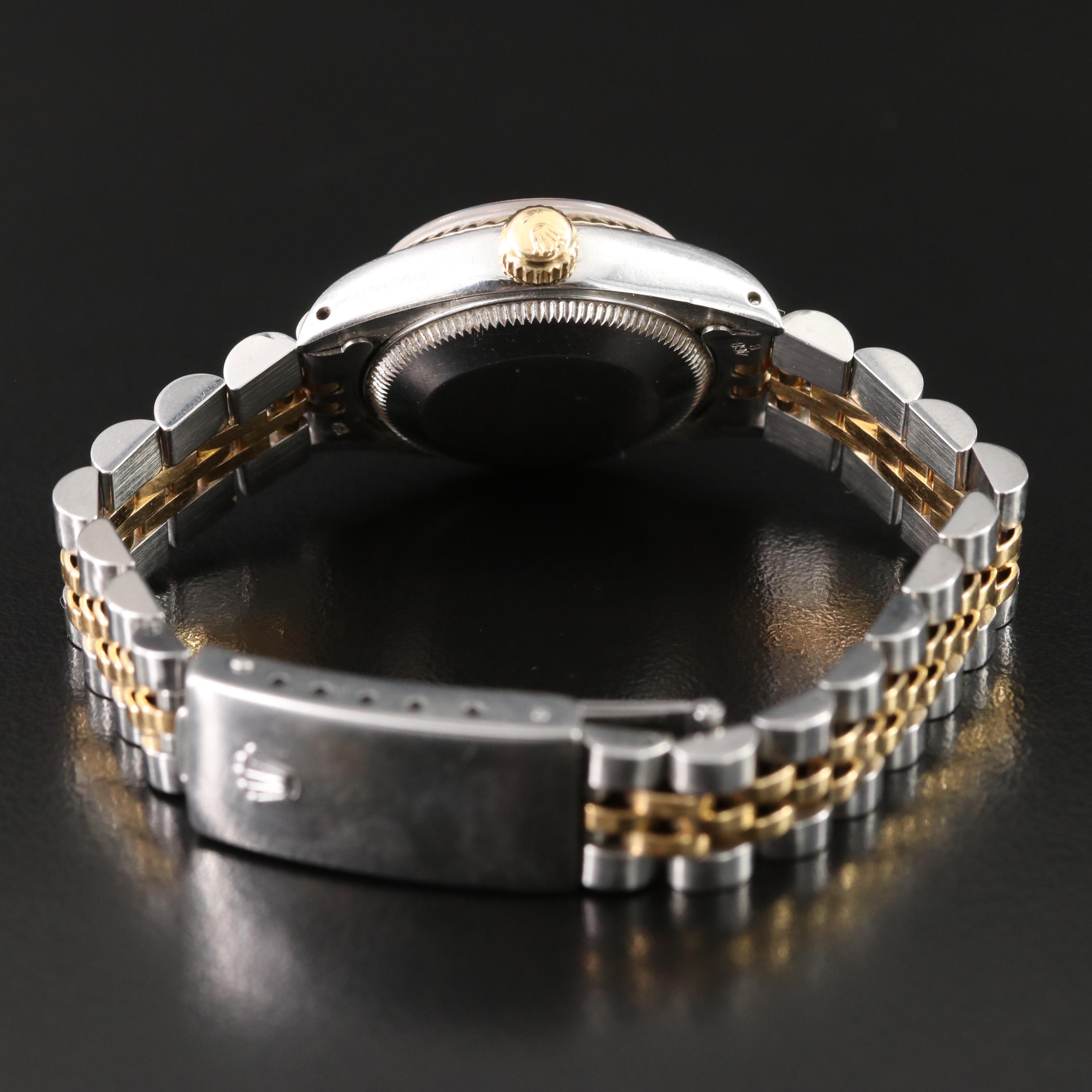 1981 Rolex Custom Mother-of-Pearl Diamond Dial Datejust Watch