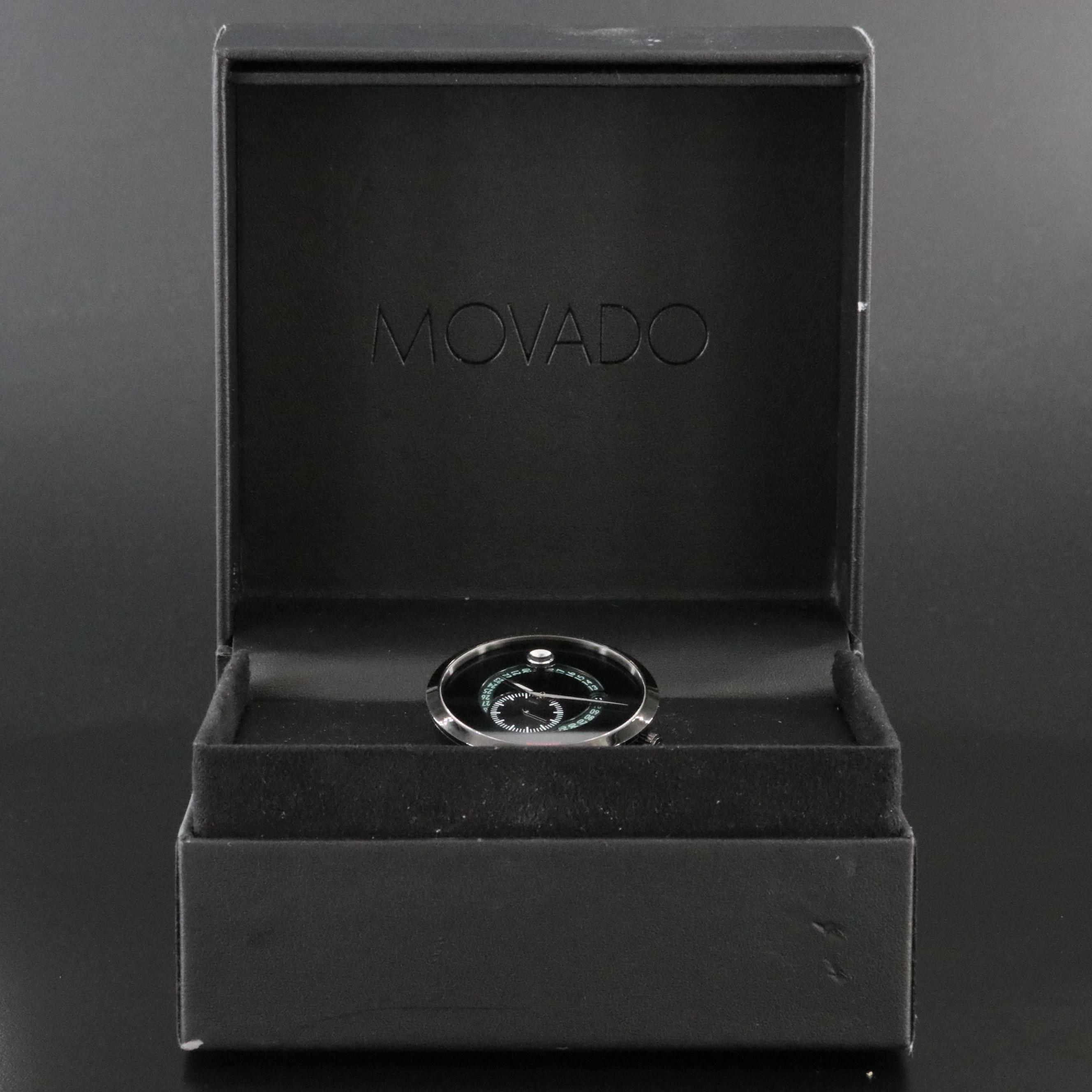 Movado Museum Red Label Calendomatic 42mm PVD Steel Automatic Watch