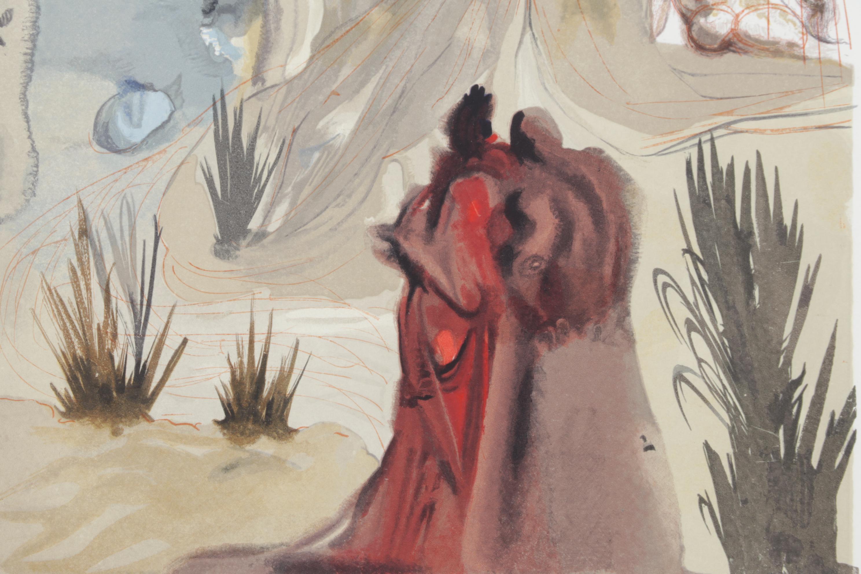 Salvador Dalí Wood Engraving "La Divine Forest"