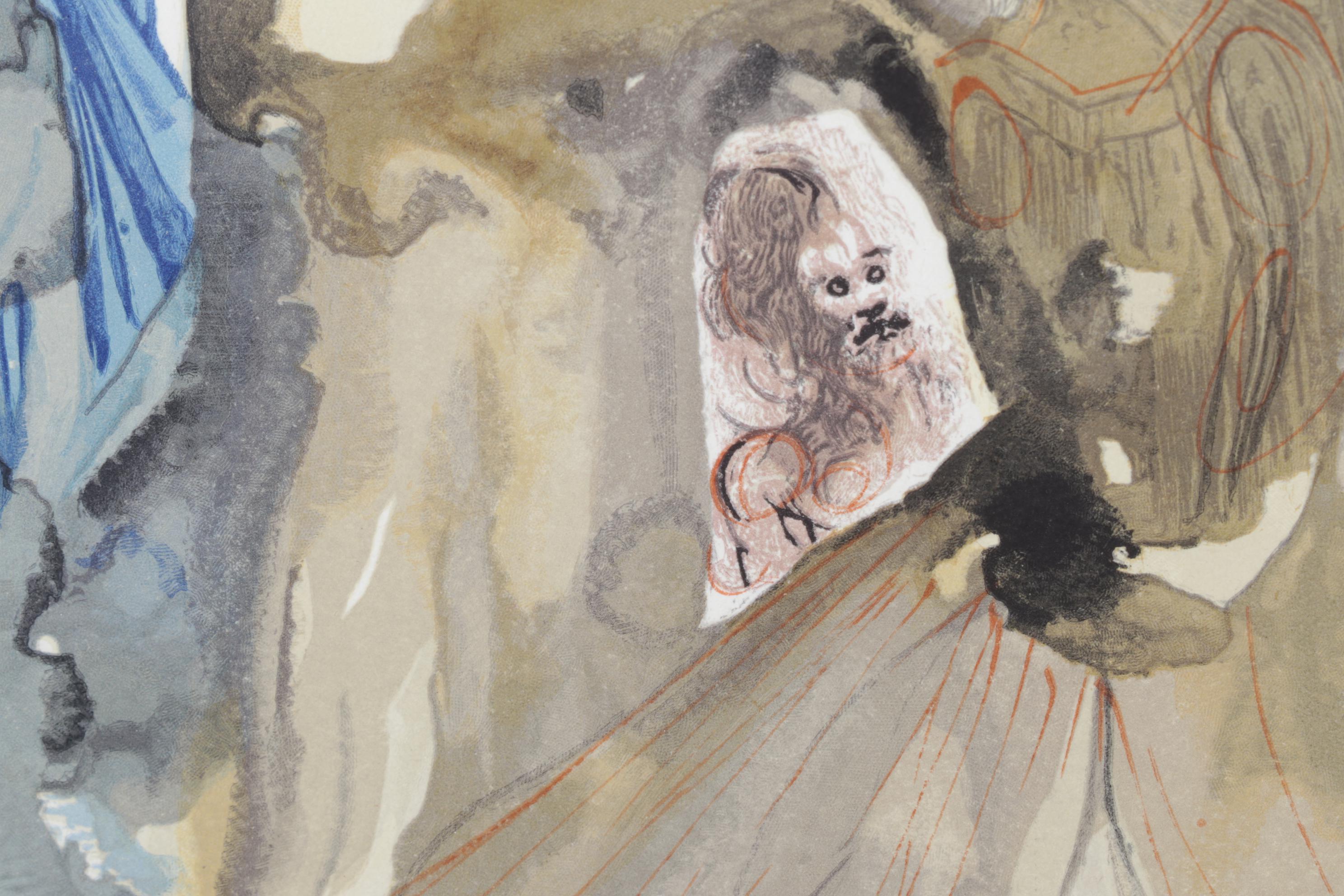 Salvador Dalí Wood Engraving "La Divine Forest"