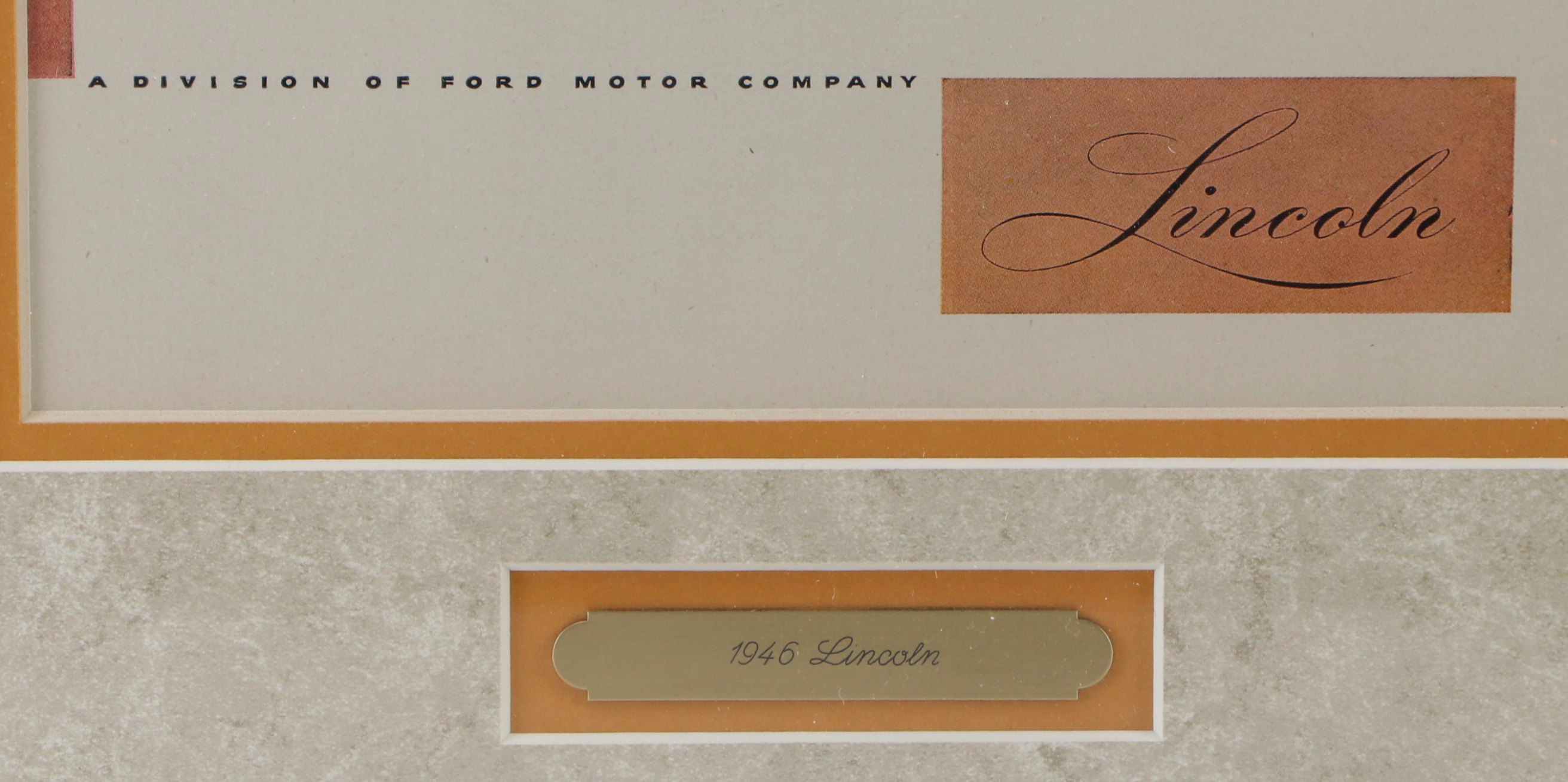 1946 Lincoln Automobile Magazine Advertisement