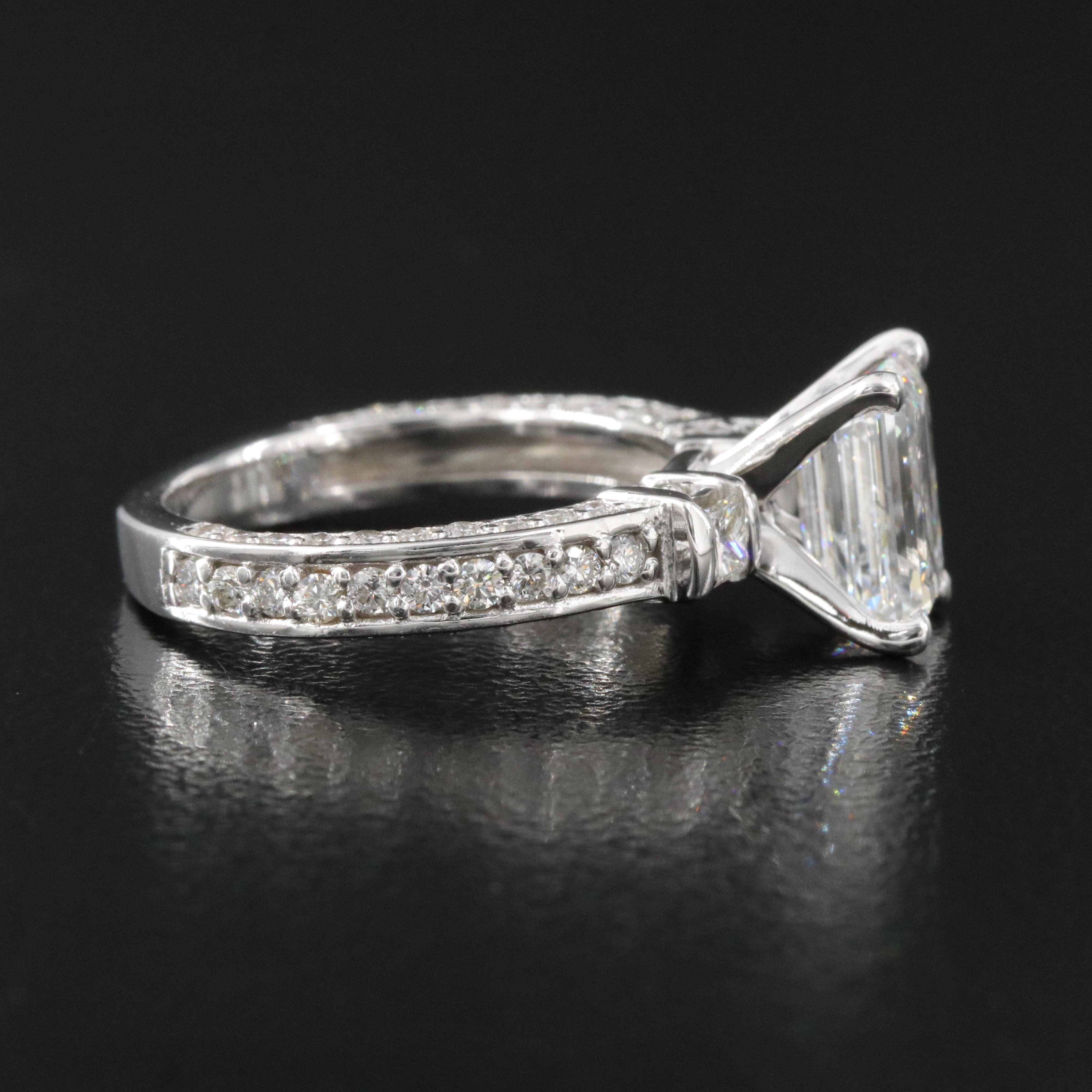 14K 3.02 CTW Diamond Ring with GIA eReport