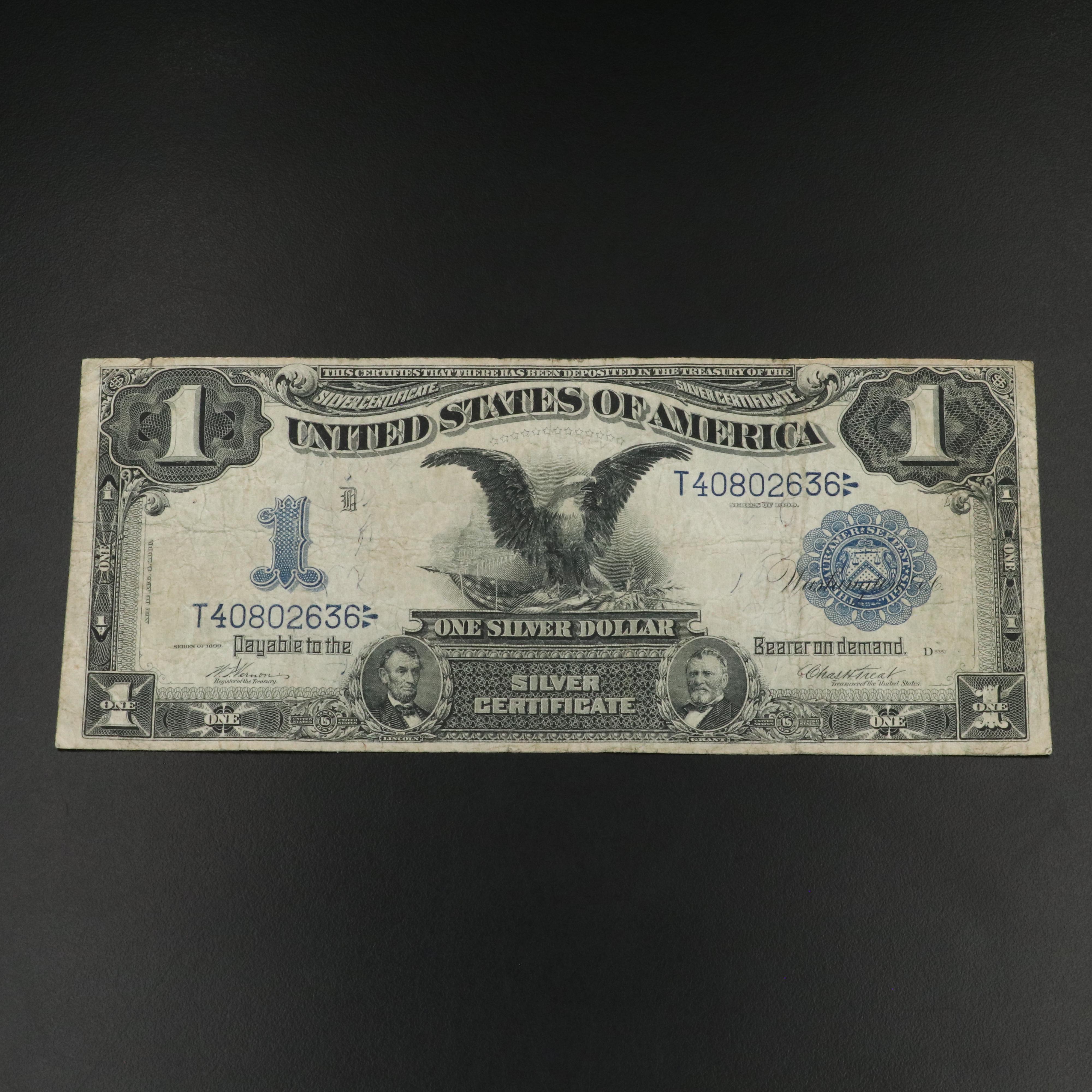 1899 Black Eagle One Dollar Silver Certificate