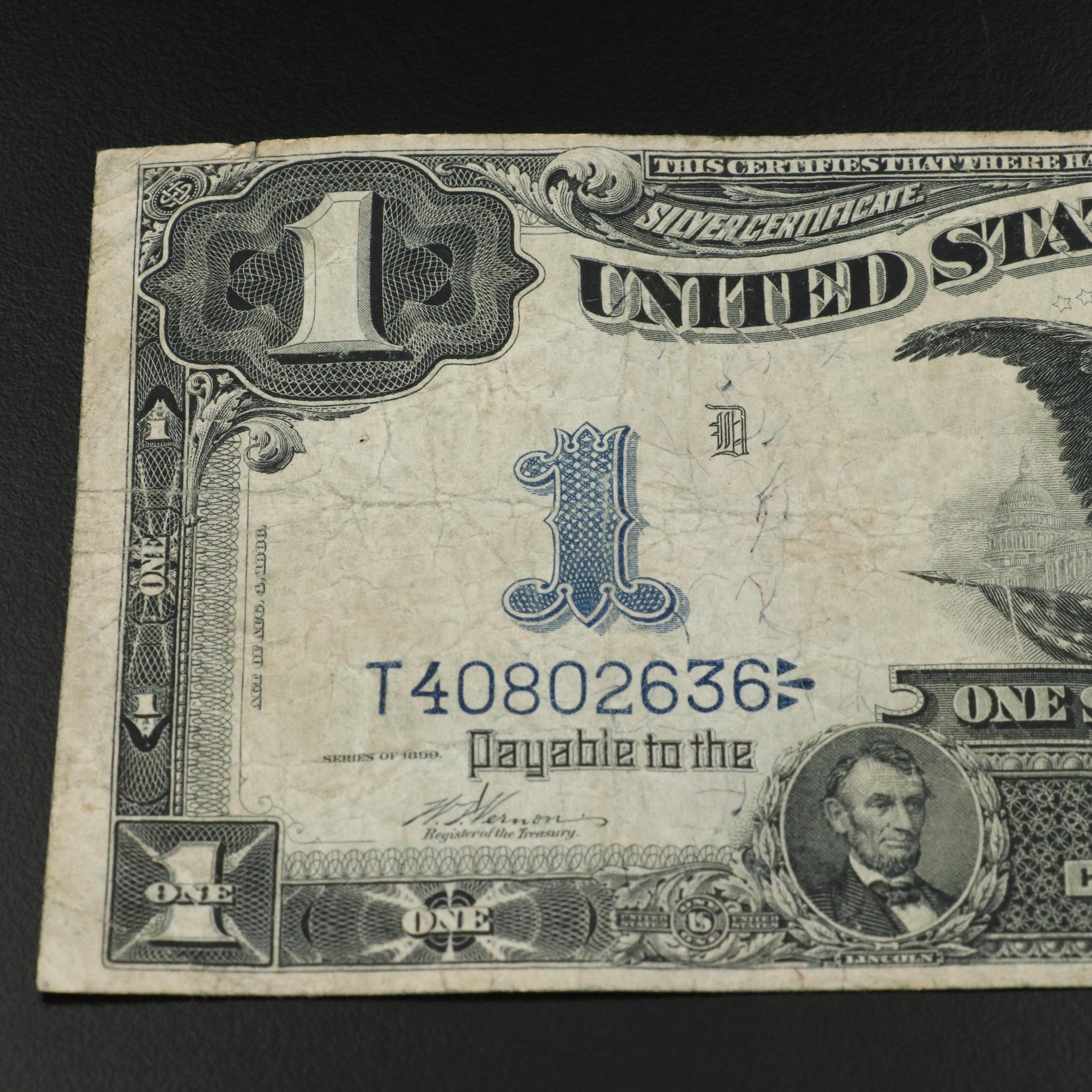 1899 Black Eagle One Dollar Silver Certificate