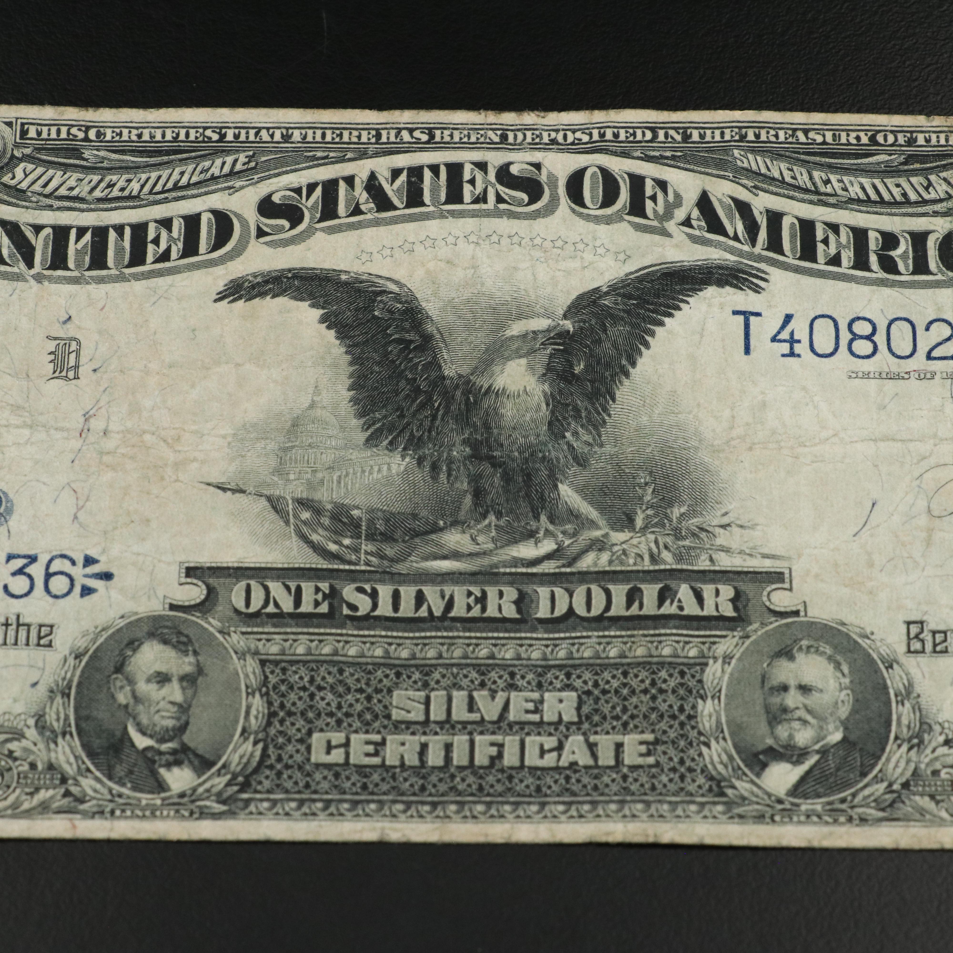 1899 Black Eagle One Dollar Silver Certificate
