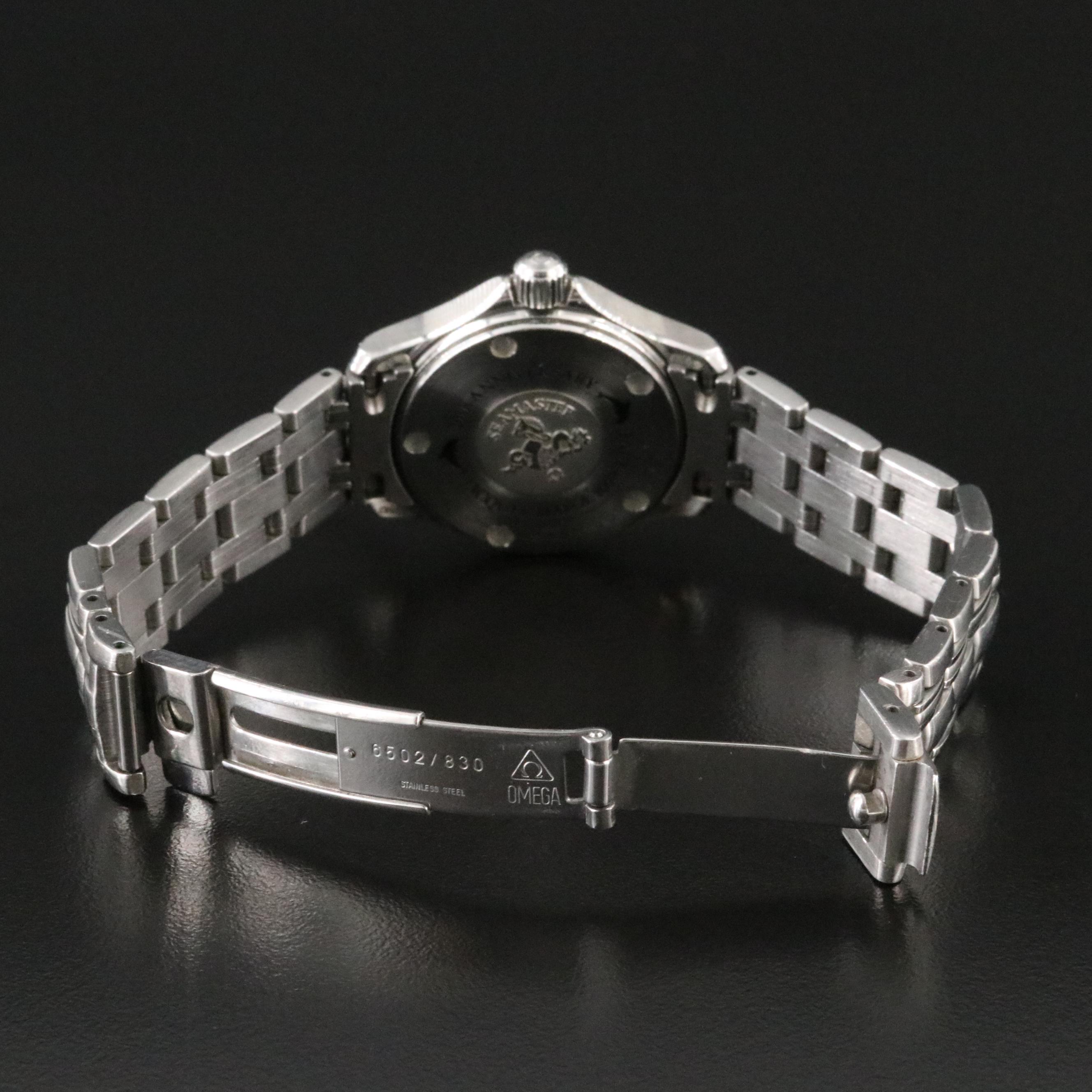 Omega Seamaster 120M Limited Edition 596.1502 Blue Wave 26mm Steel Quartz Watch