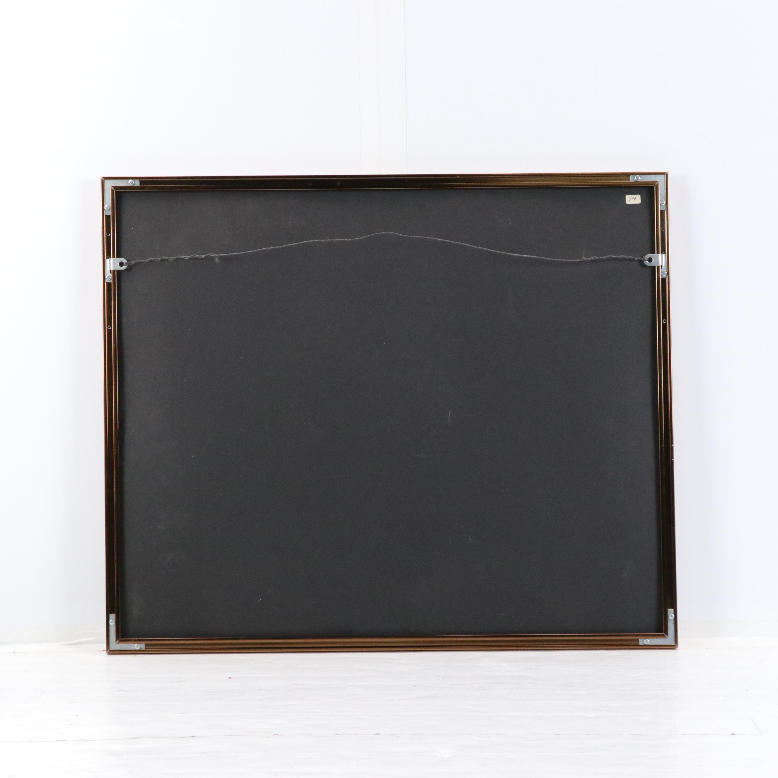 James Caulfield Watercolor Painting of Thumb Octagon Barn Agricultural Museum