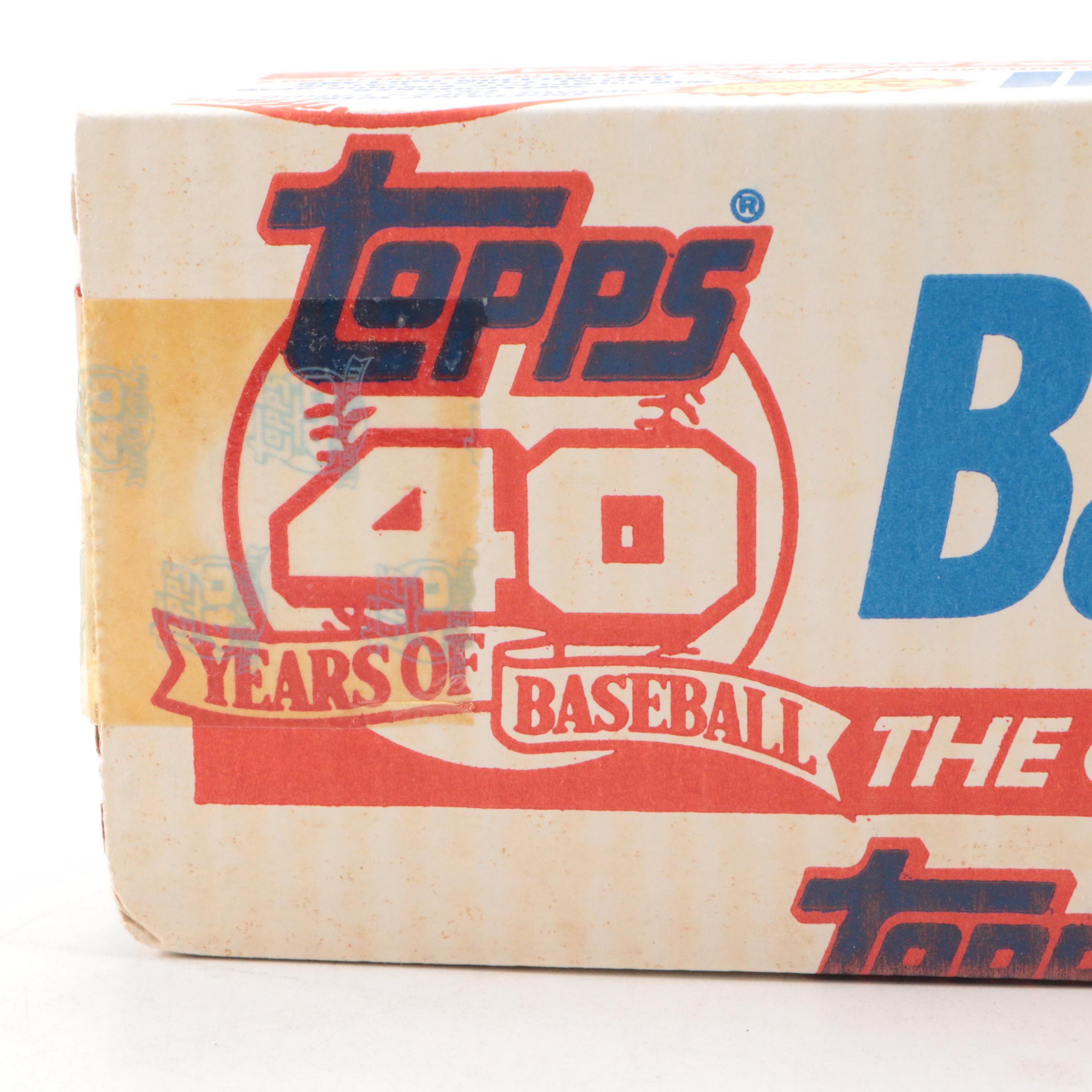 1991 Topps Sealed Baseball Card Sets with Original Case