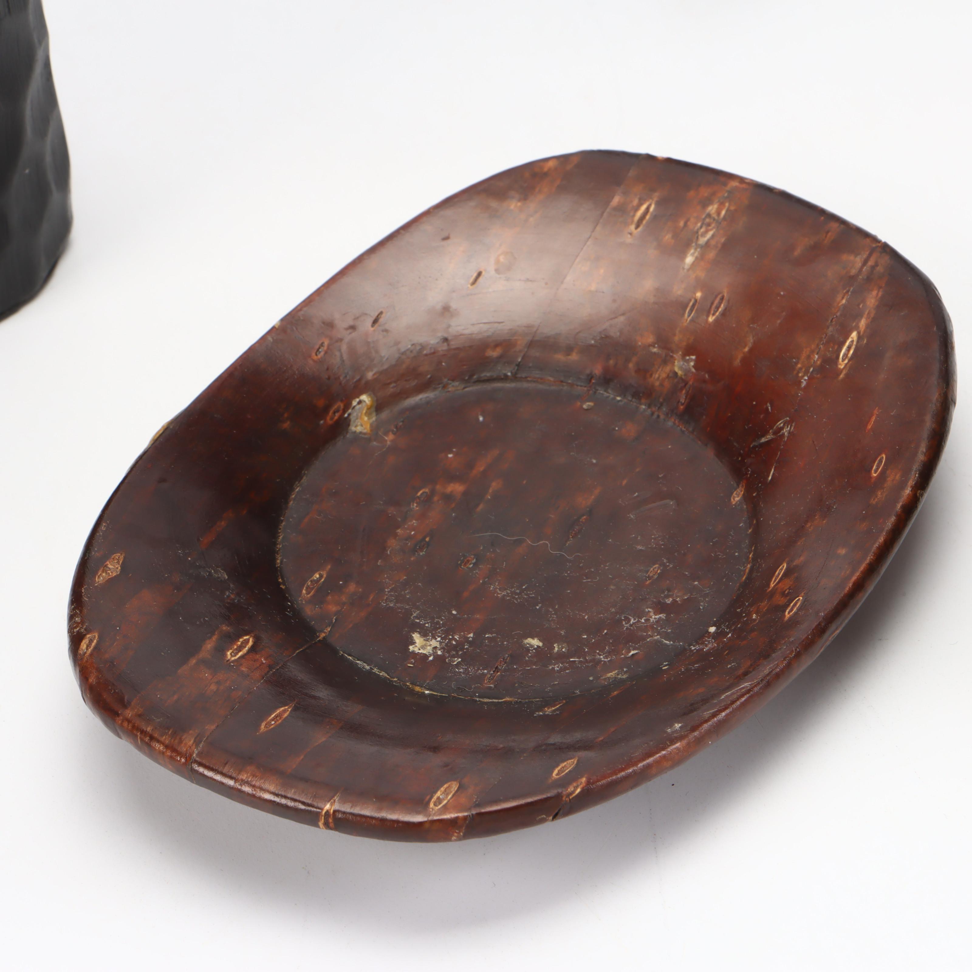 Wood Bathroom Jar and Soap Dish with More Table Accessories