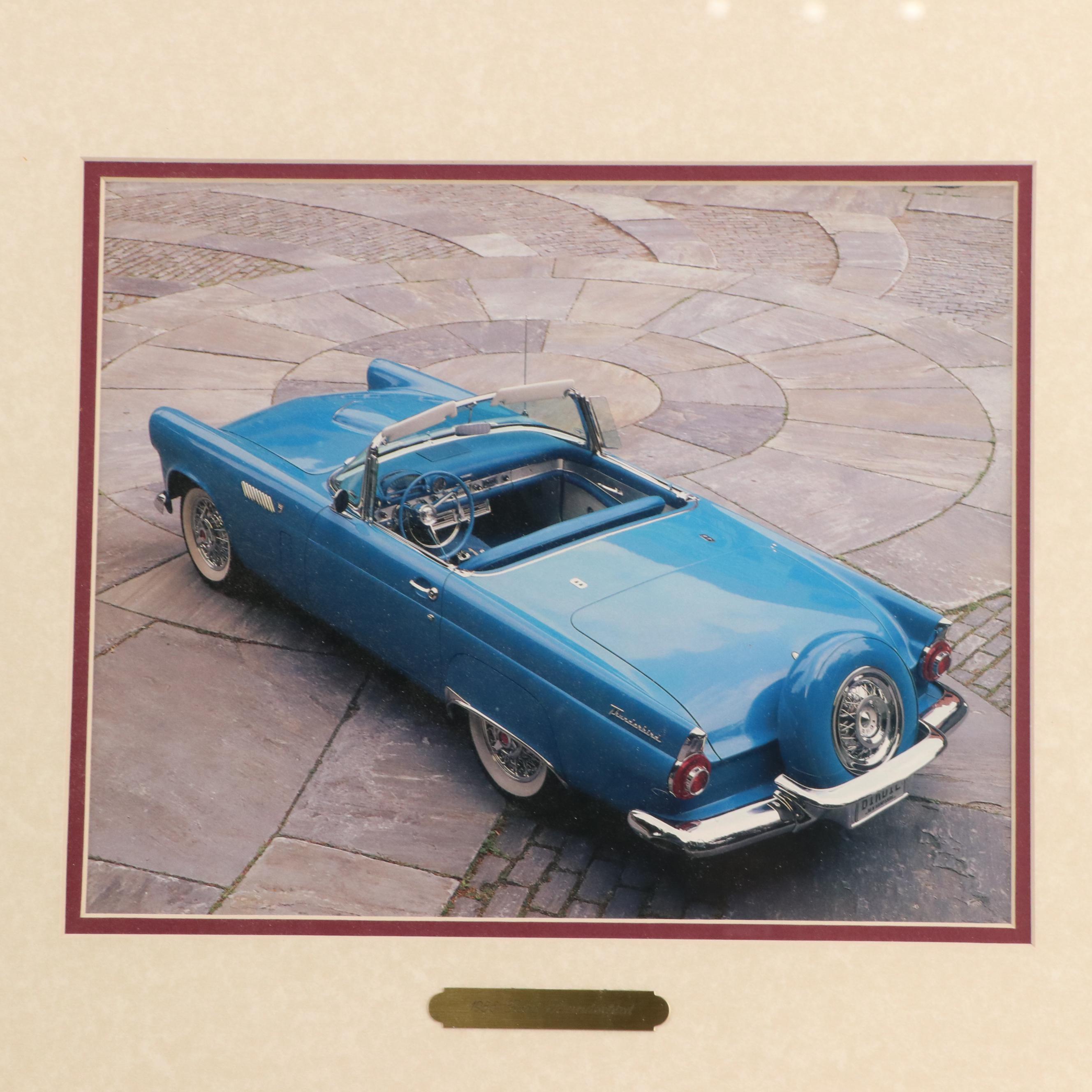 Four 1956 and 1957 Ford Thunderbird Automotive Prints