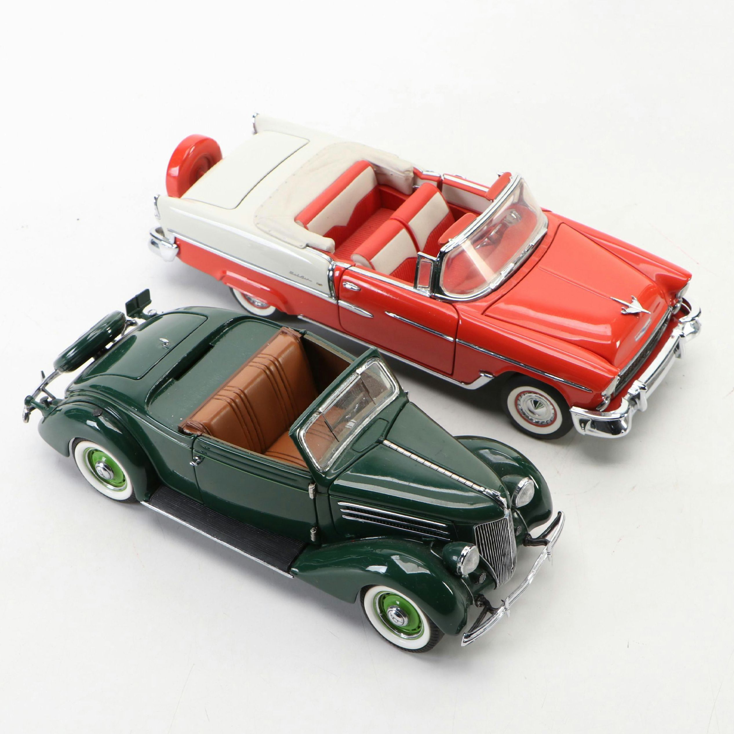 Franklin Mint "1936 Ford" and "1955 Chevrolet Bel Air" Model Cars