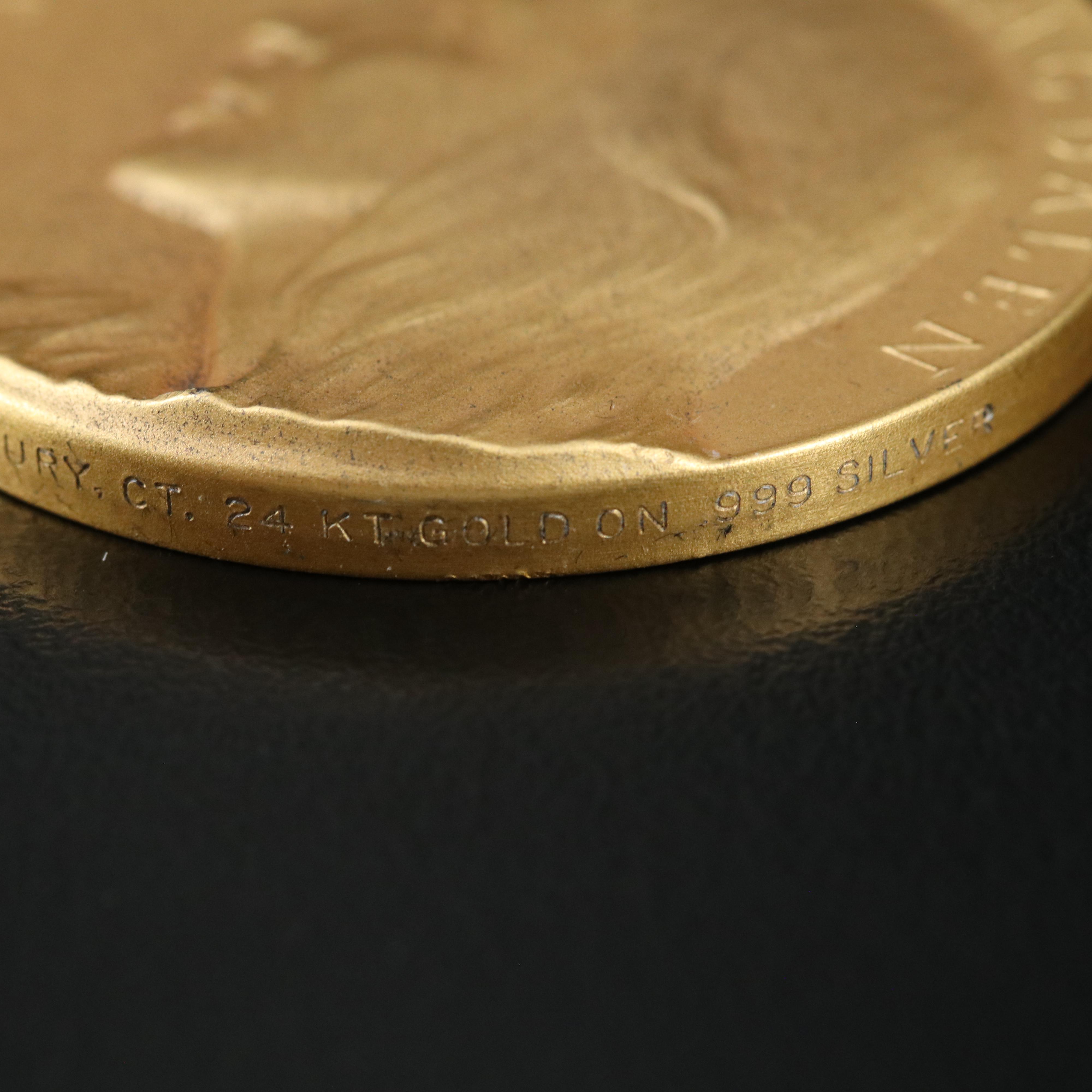 Medallic Art Company Gold Plated Silver Medals of the Saints