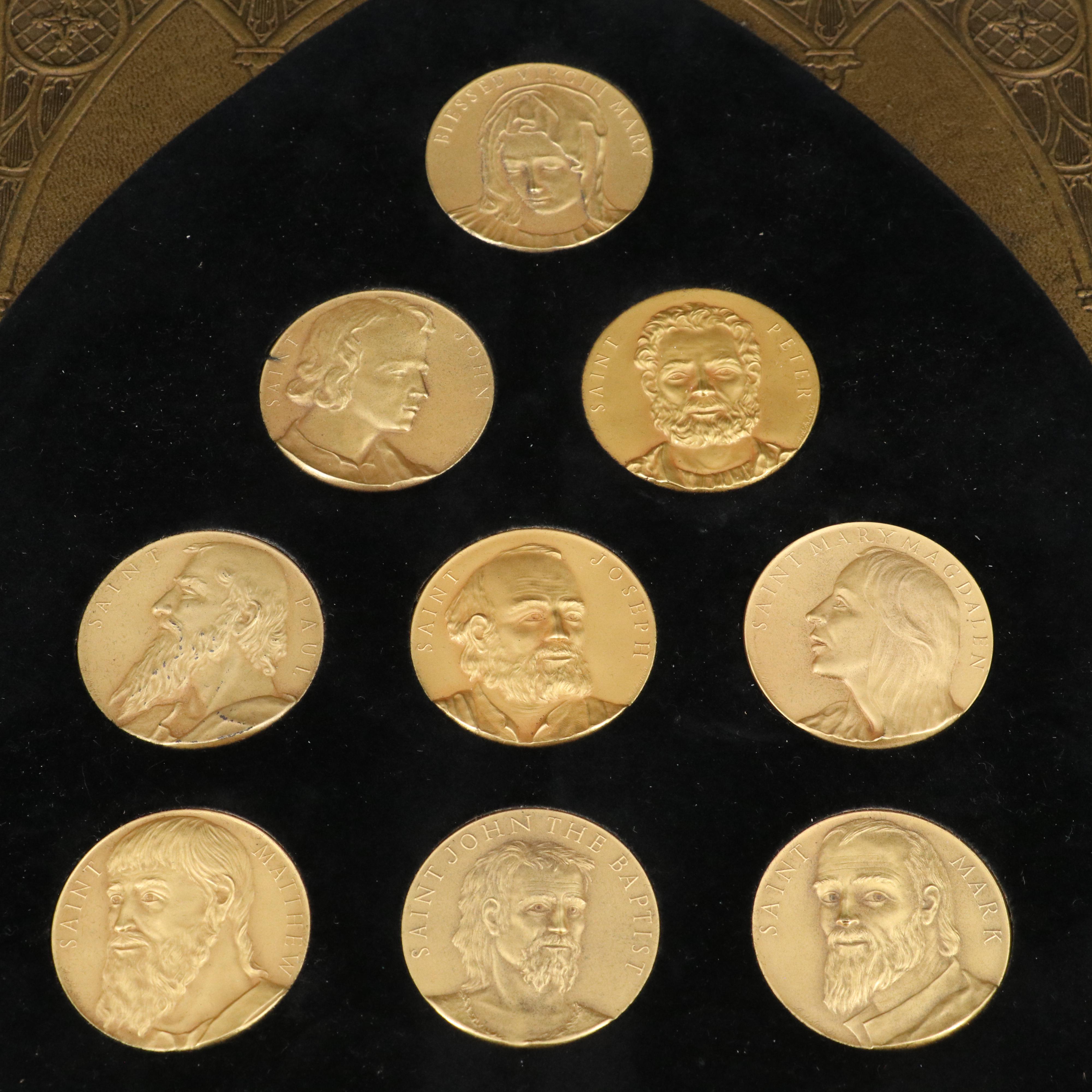 Medallic Art Company Gold Plated Silver Medals of the Saints