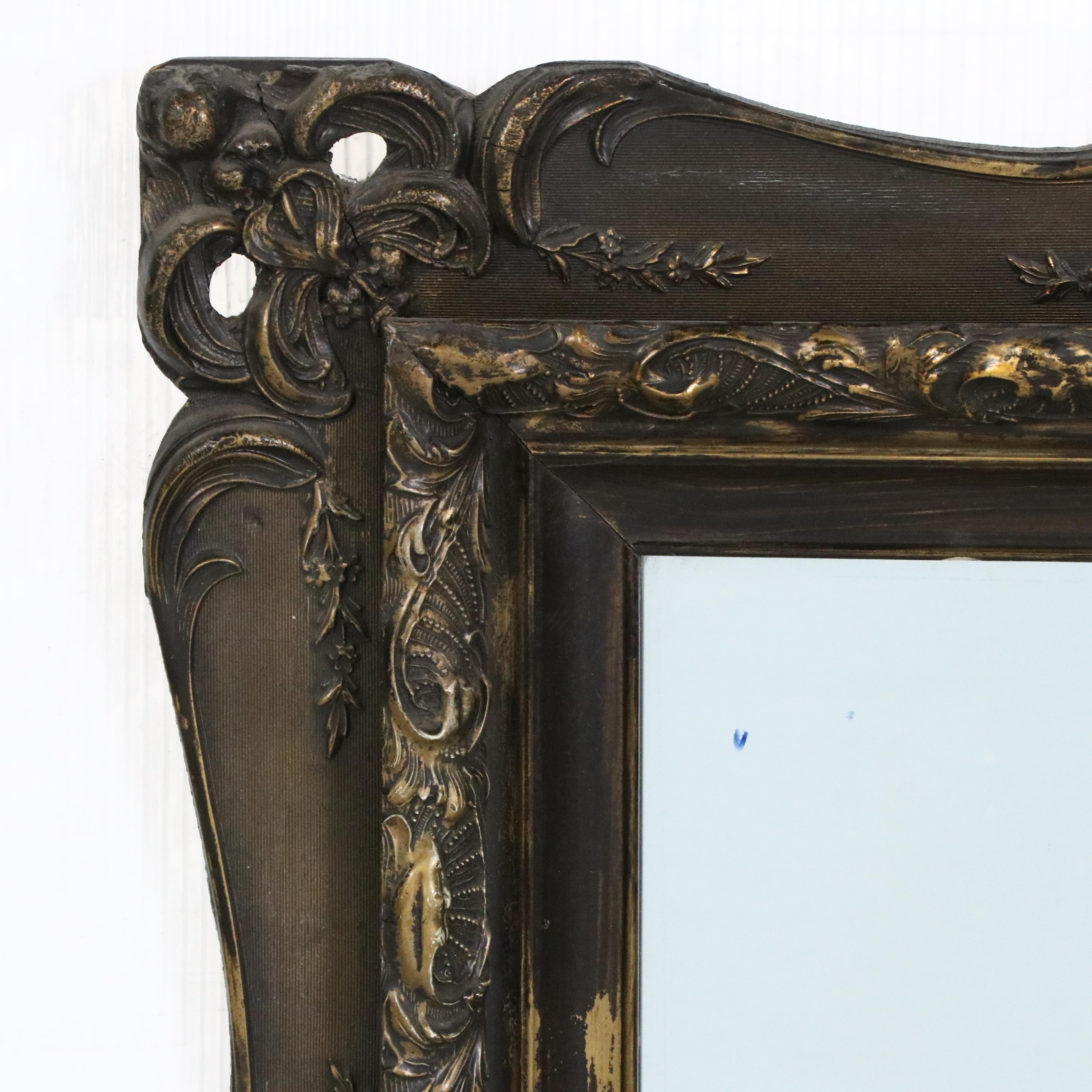 Victorian Style Giltwood and Molded Plaster Wall Mirror, 20th Century