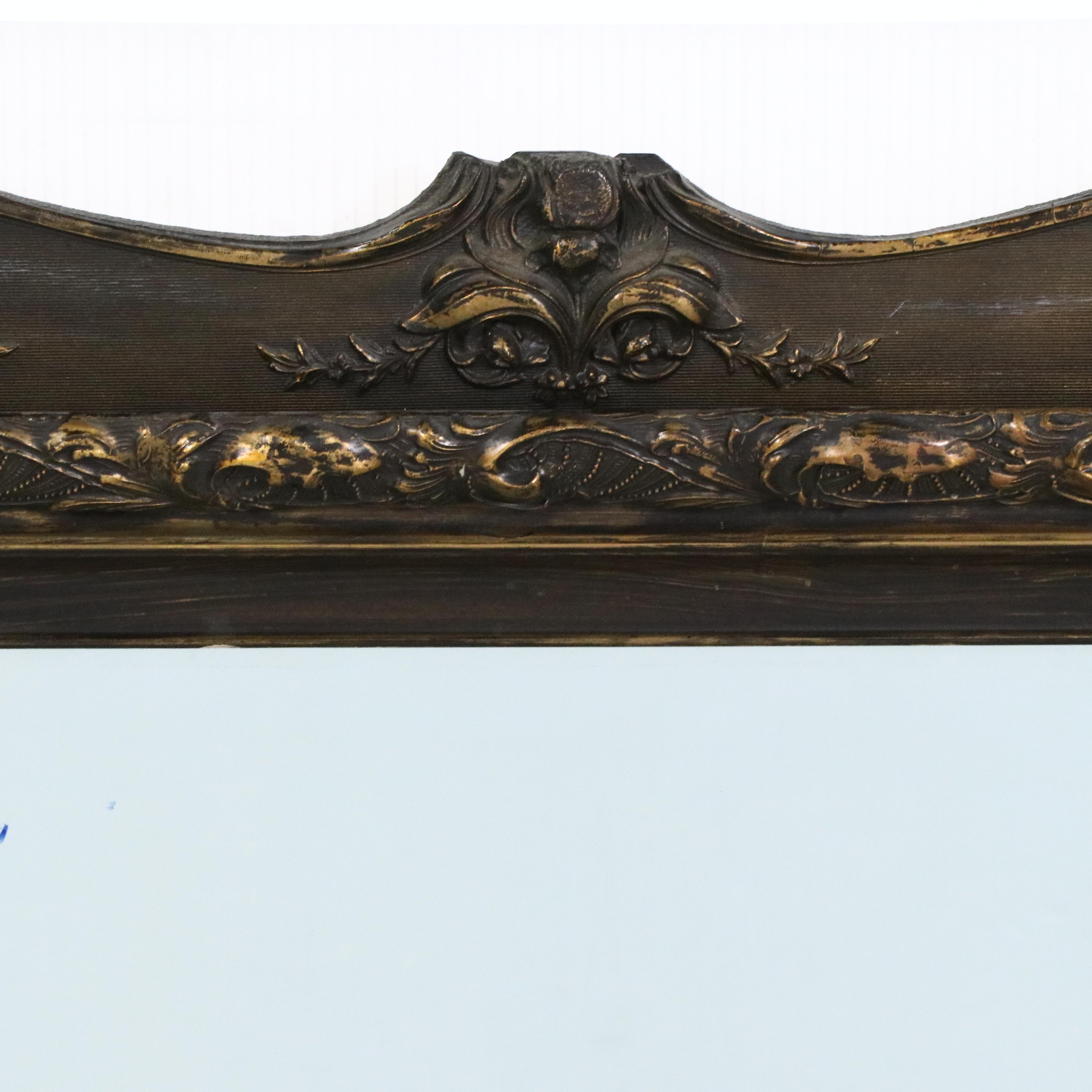 Victorian Style Giltwood and Molded Plaster Wall Mirror, 20th Century