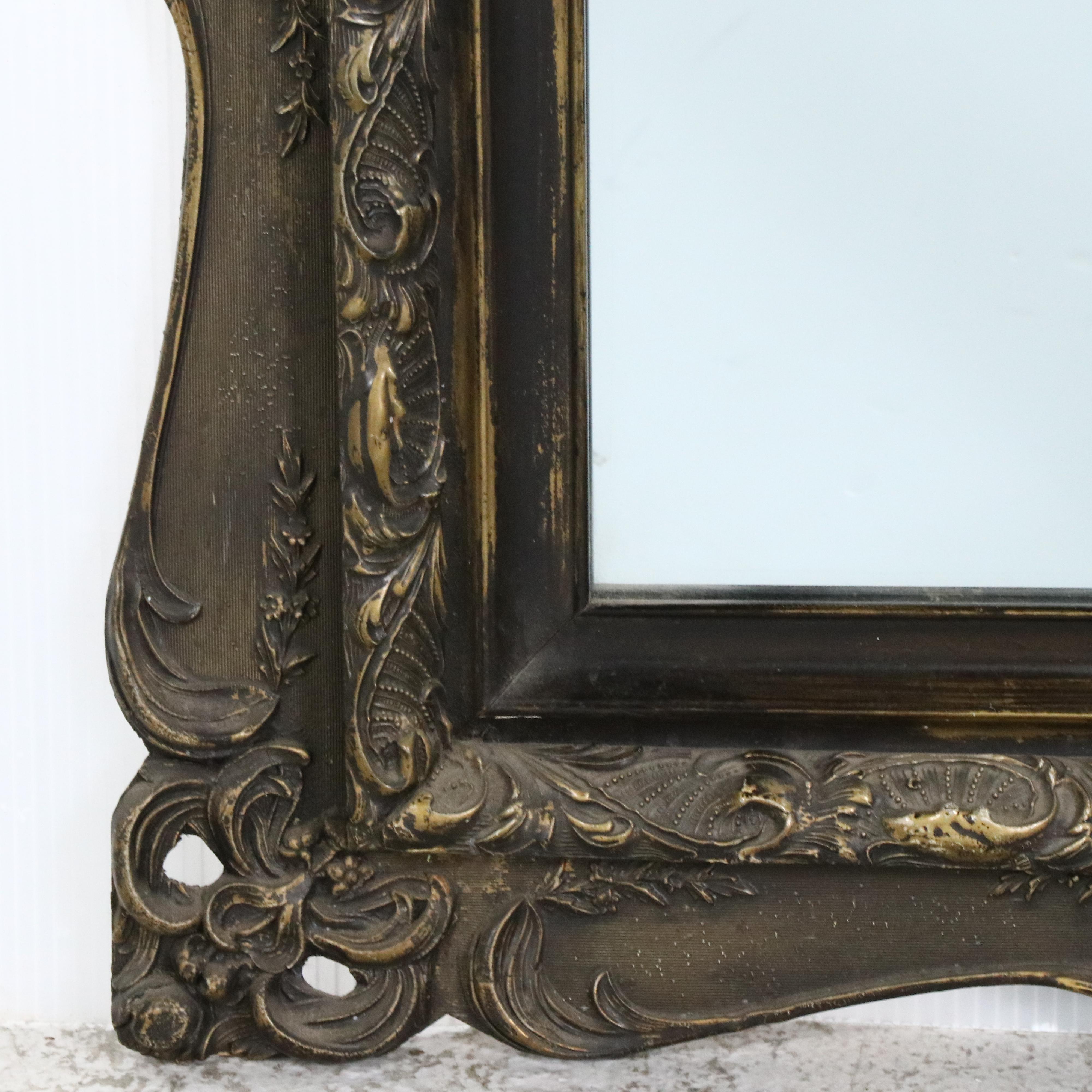 Victorian Style Giltwood and Molded Plaster Wall Mirror, 20th Century