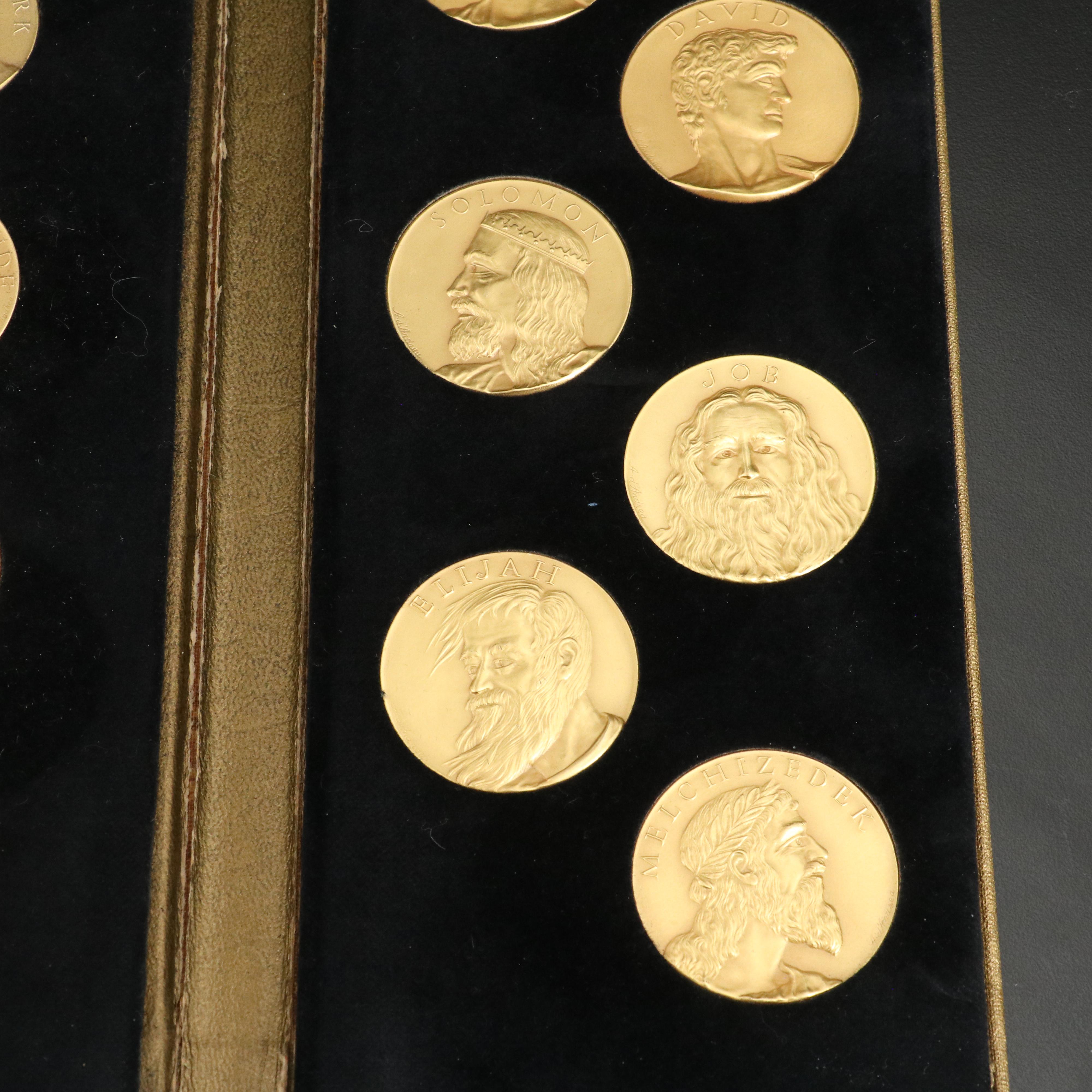 Medallic Art Company Gold Plated Silver Medals of the Saints