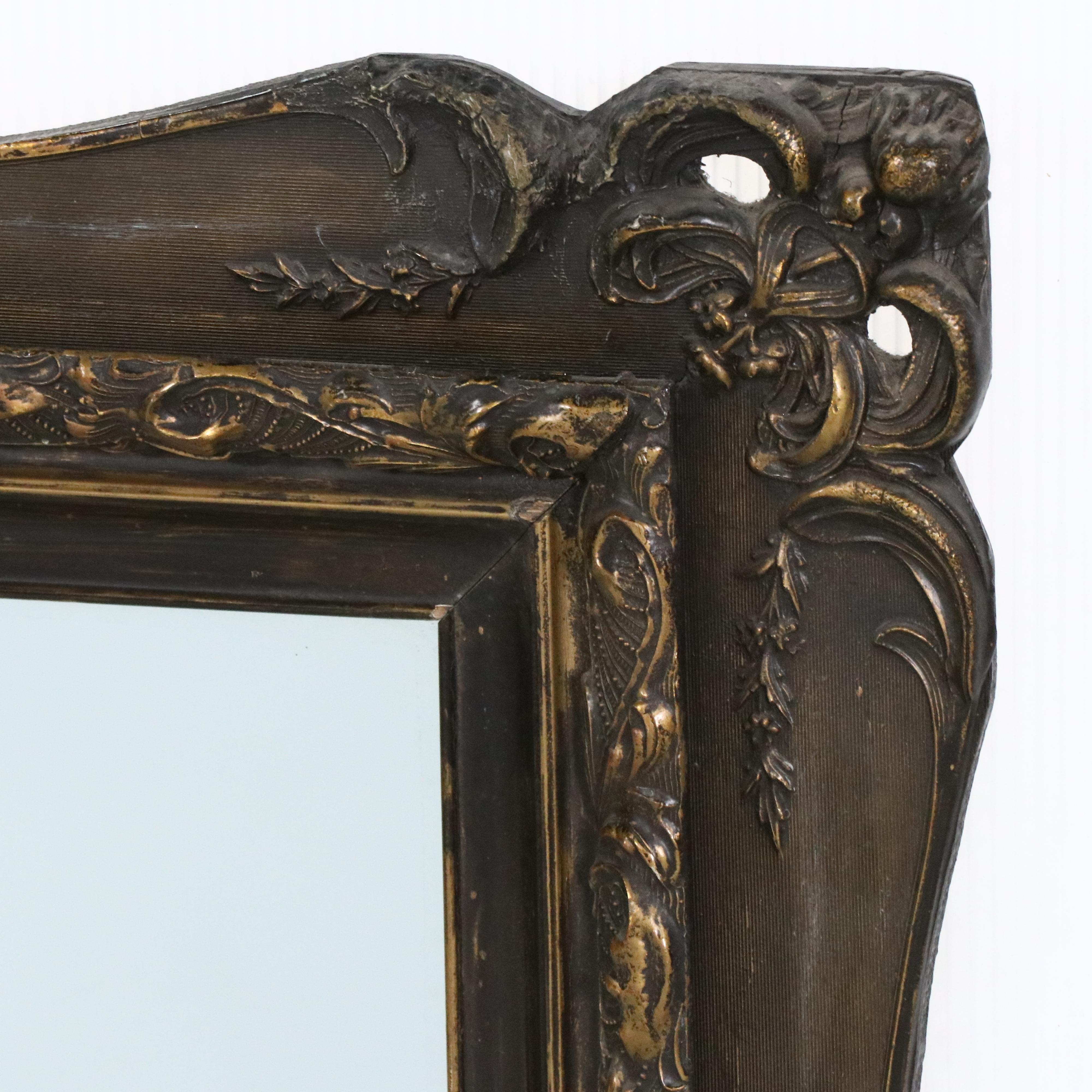 Victorian Style Giltwood and Molded Plaster Wall Mirror, 20th Century