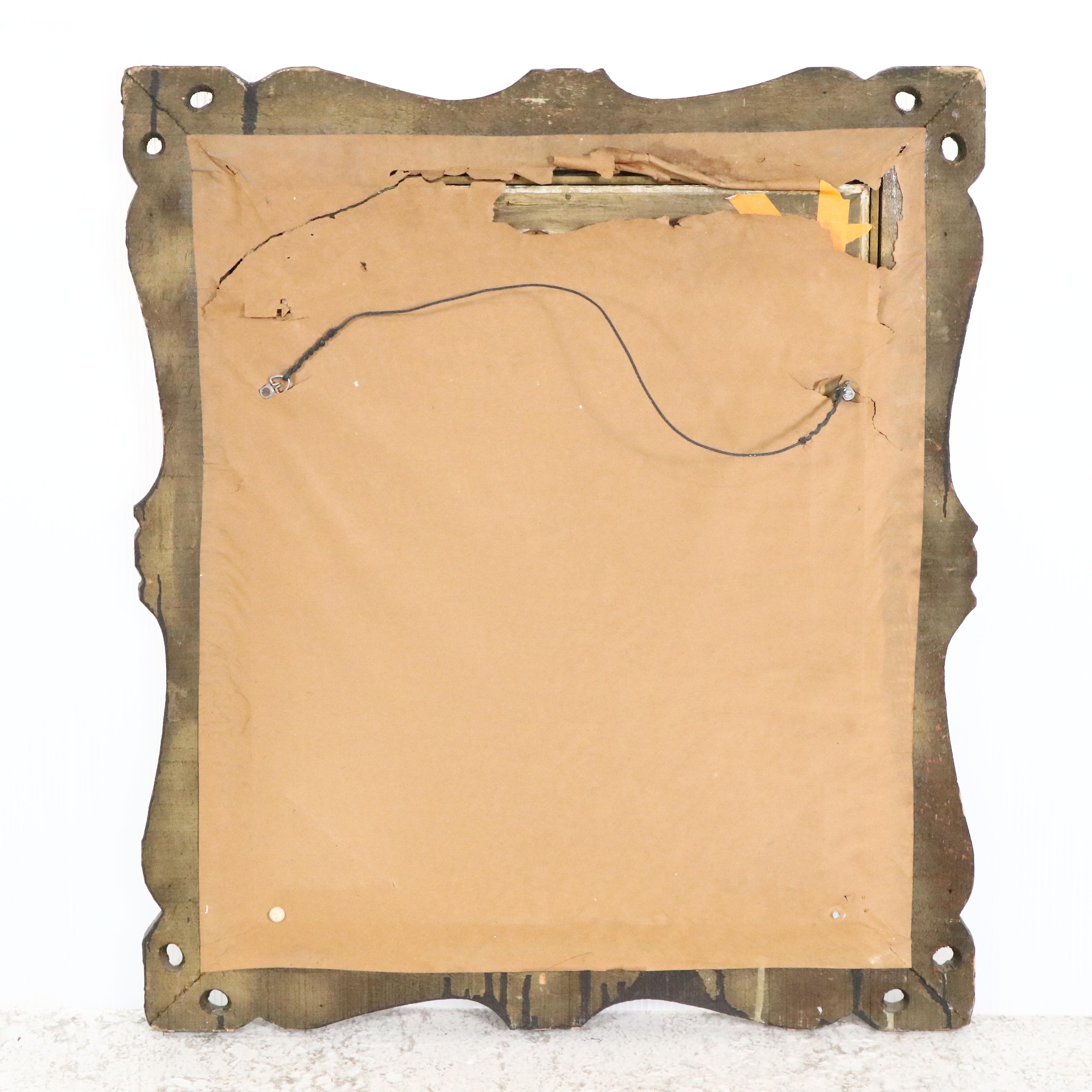 Victorian Style Giltwood and Molded Plaster Wall Mirror, 20th Century