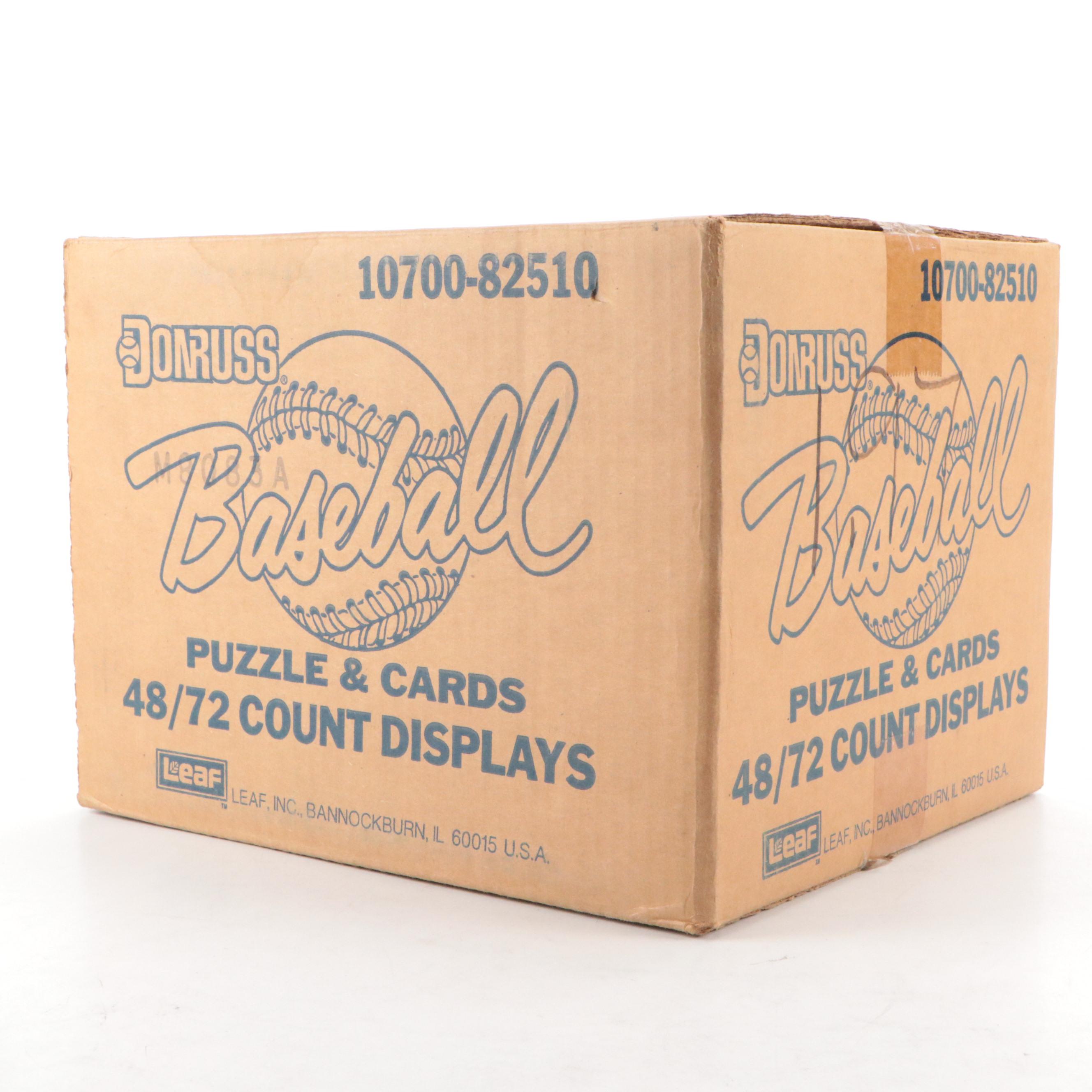 1988 Donruss Sealed Baseball Card Blister Packs and Sealed Case