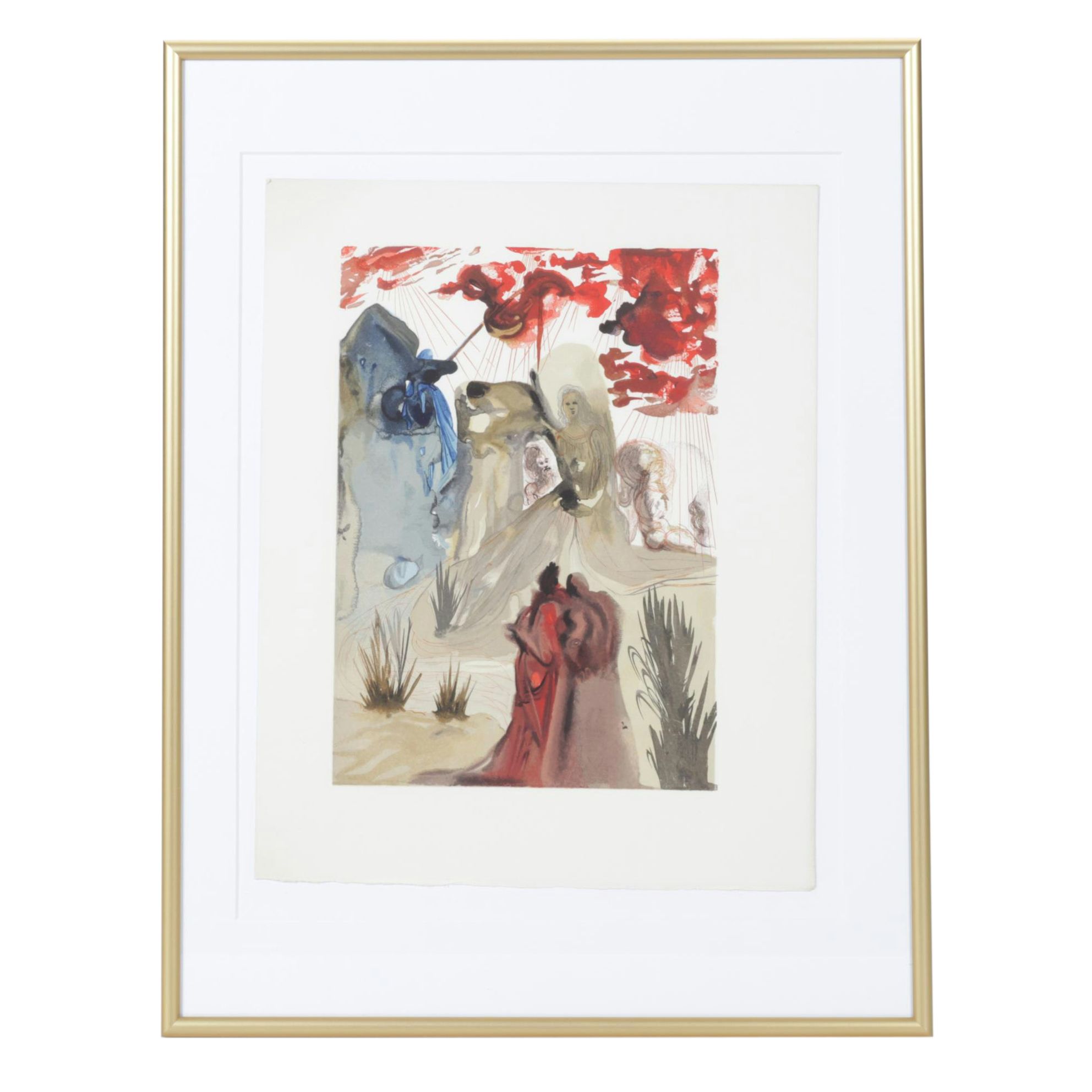 Salvador Dalí Wood Engraving "La Divine Forest"