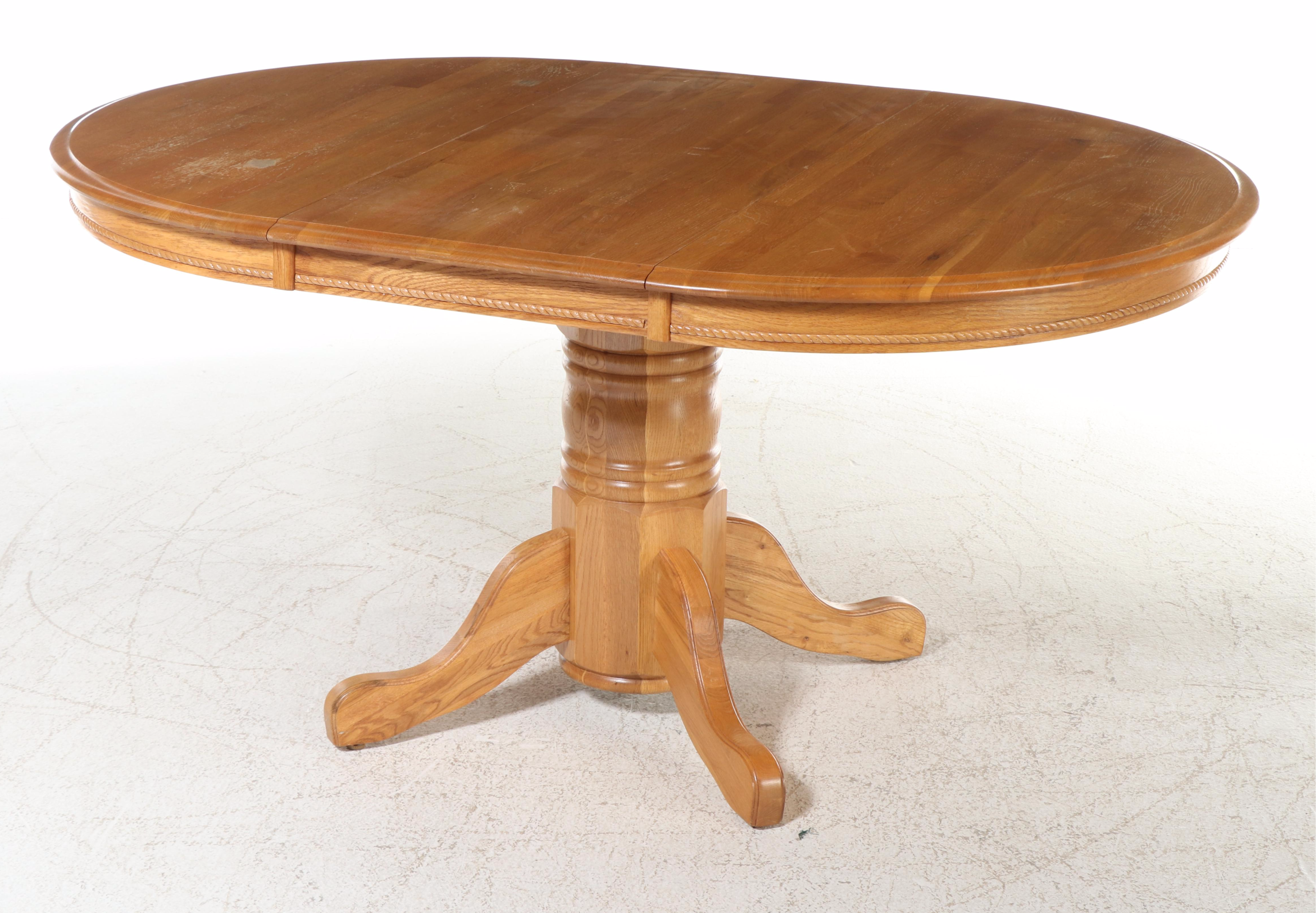 Five-Piece Colonial Style Oak Dining Set