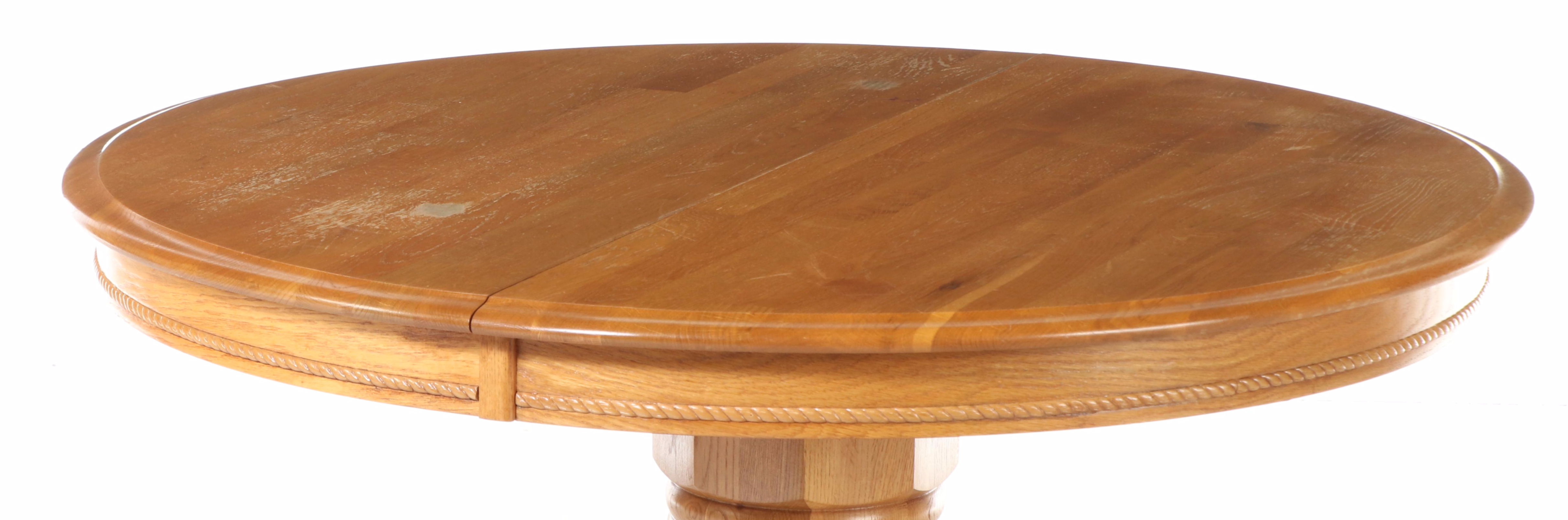 Five-Piece Colonial Style Oak Dining Set