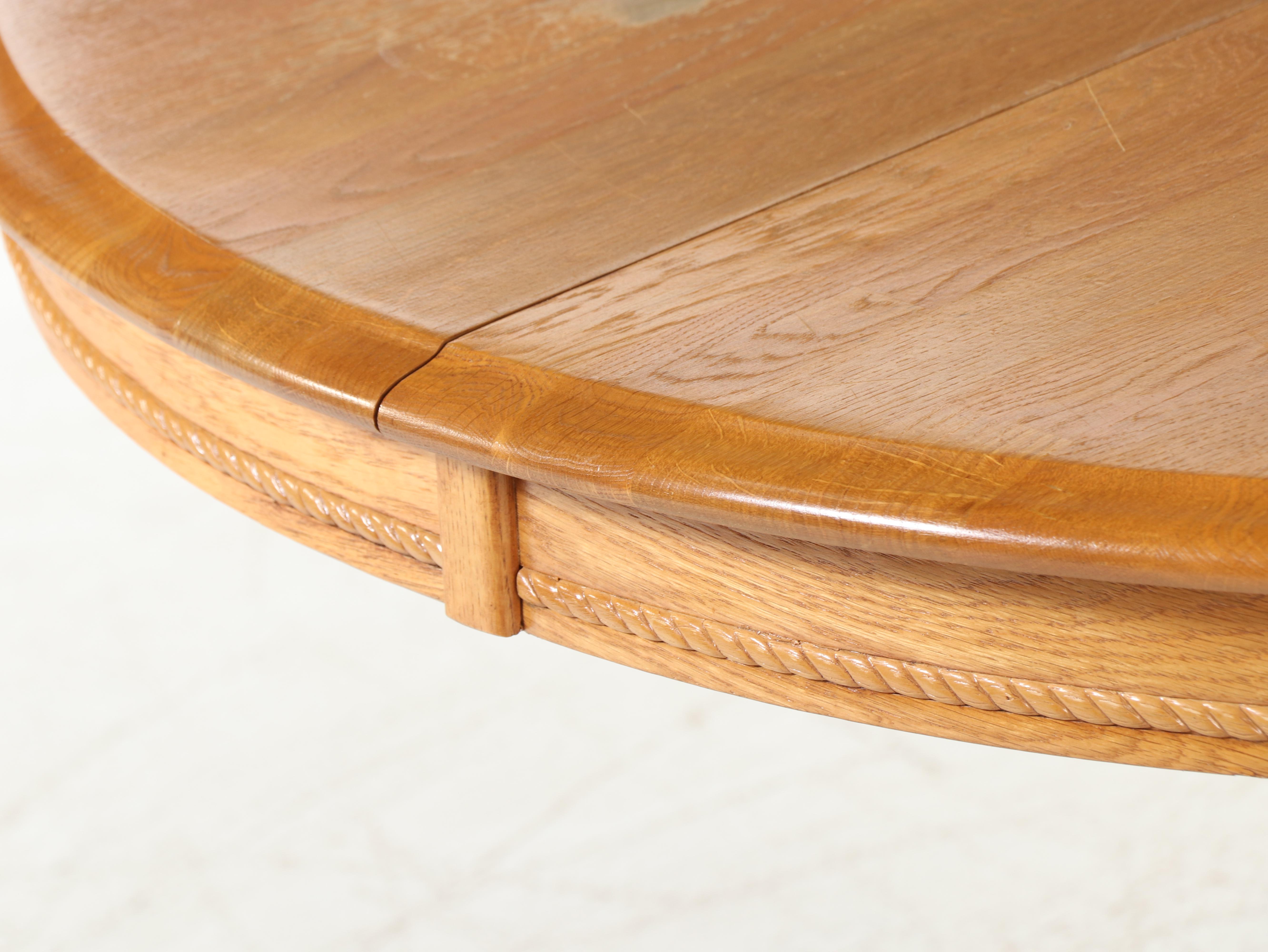 Five-Piece Colonial Style Oak Dining Set