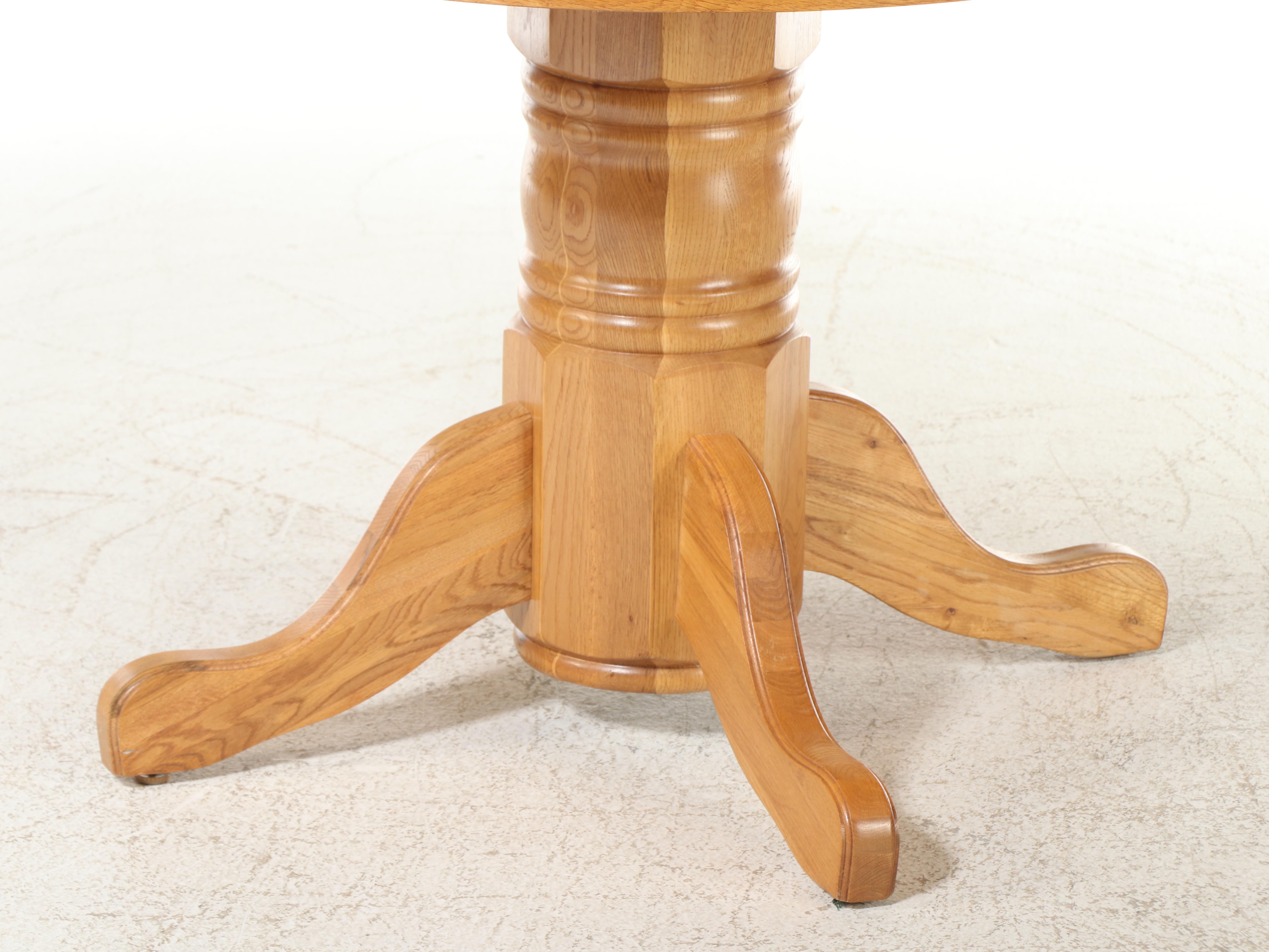 Five-Piece Colonial Style Oak Dining Set