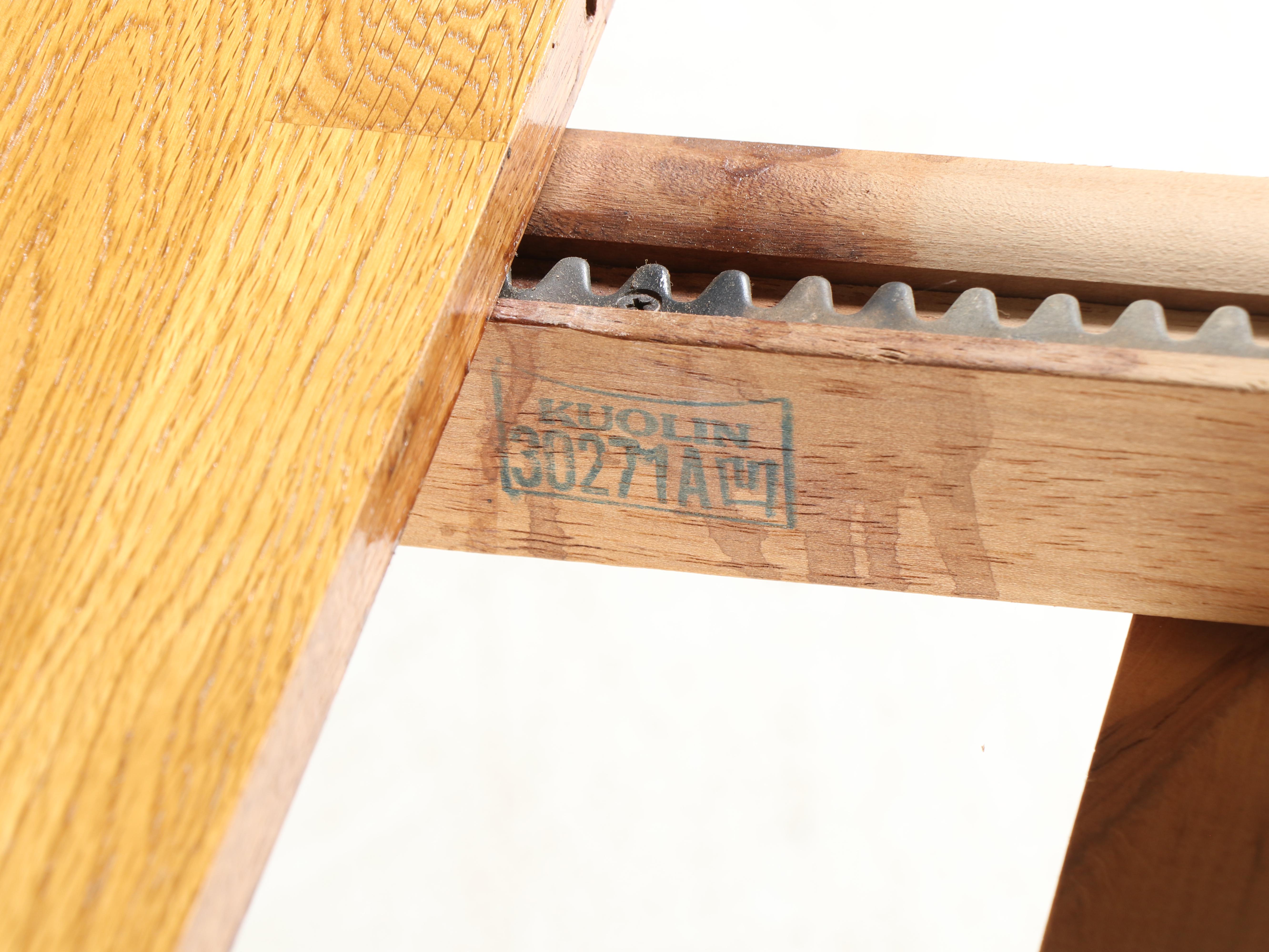 Five-Piece Colonial Style Oak Dining Set